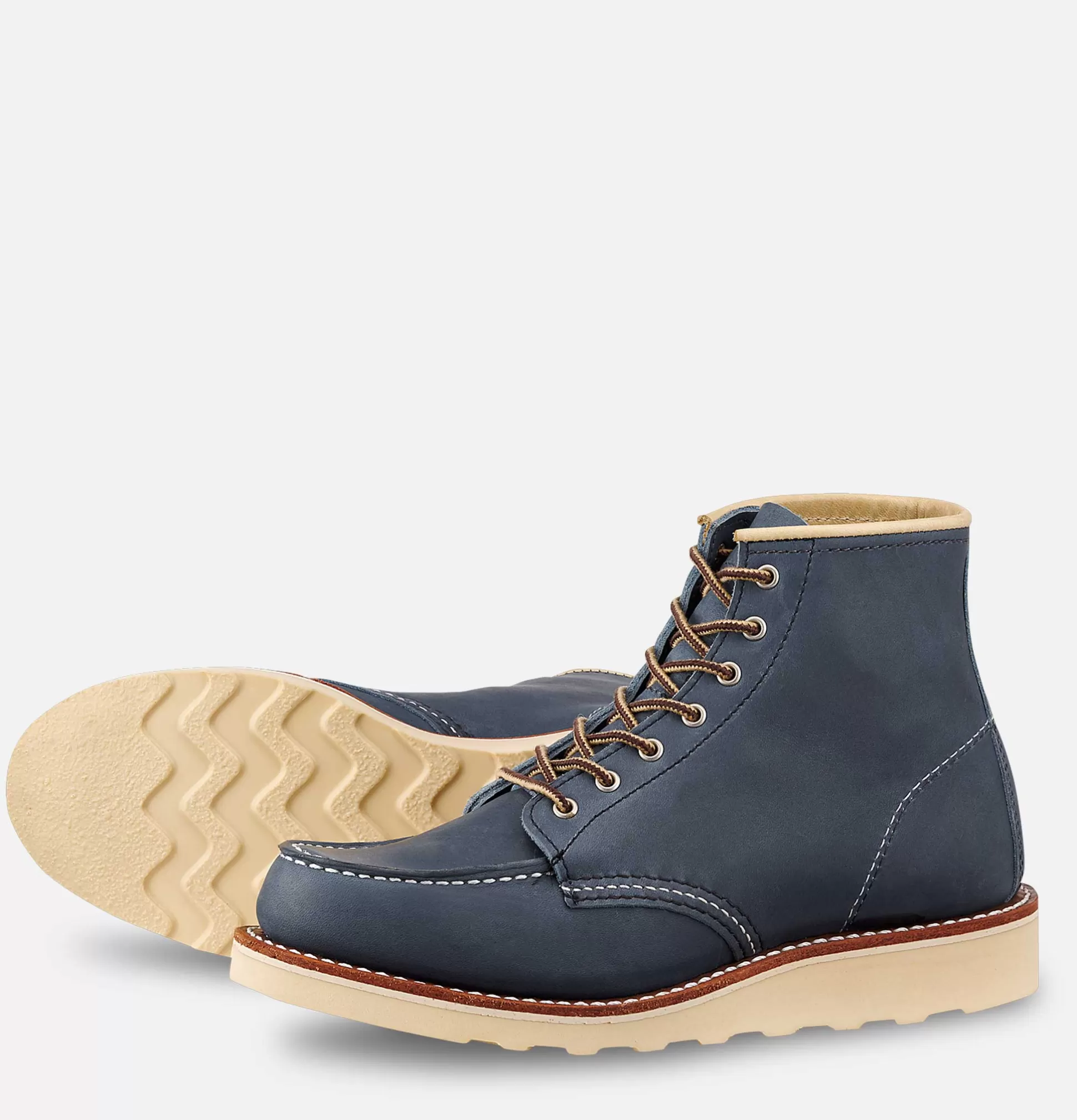 RED WING SHOES WOMEN Shoes<3353 - Womens Moc Toe Indigo