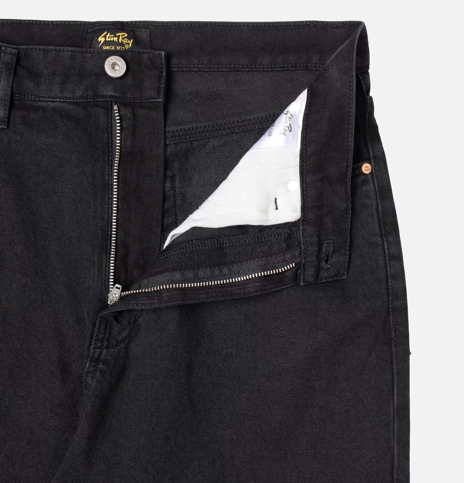 STAN RAY USA Works Pant<5 Pocket Jean Black Overdye De