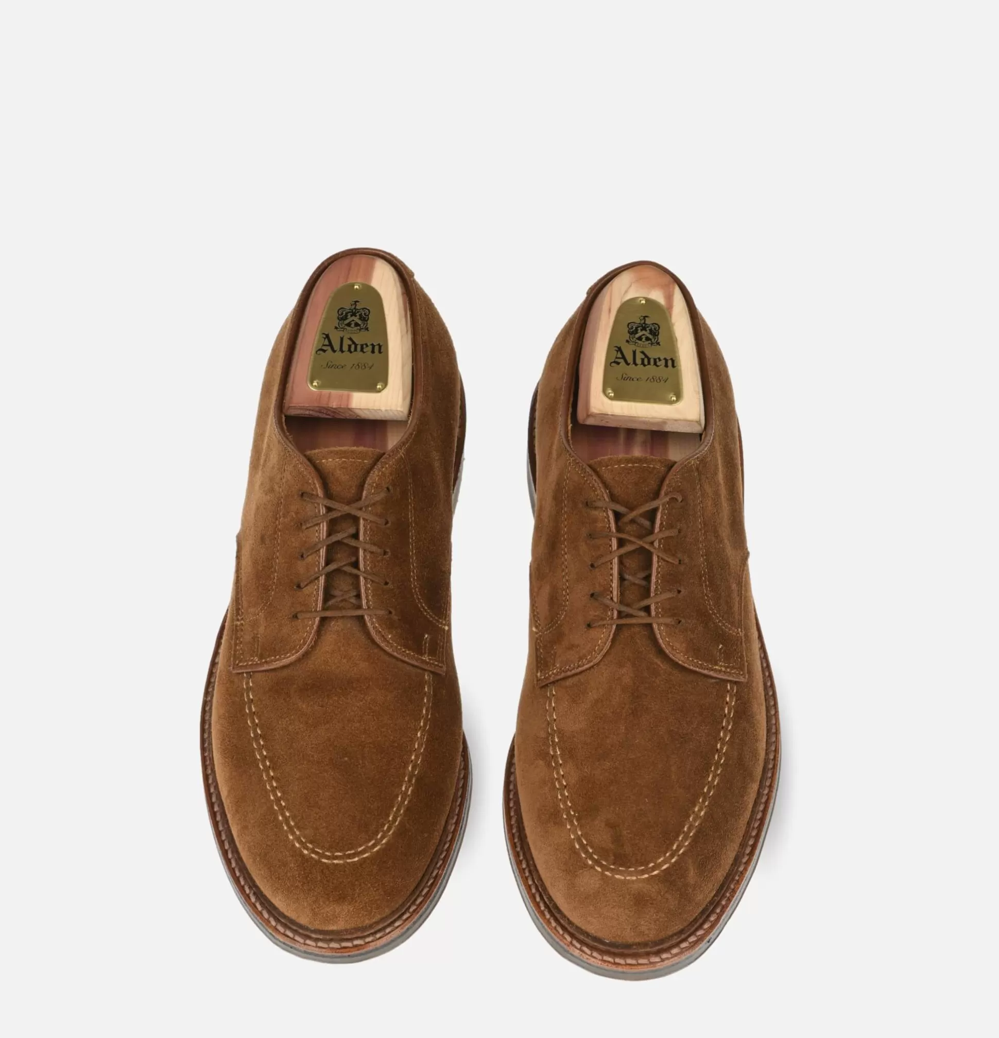 ALDEN SHOE CO Shoes<702R - Plain Toe Shoes Snuff Suede