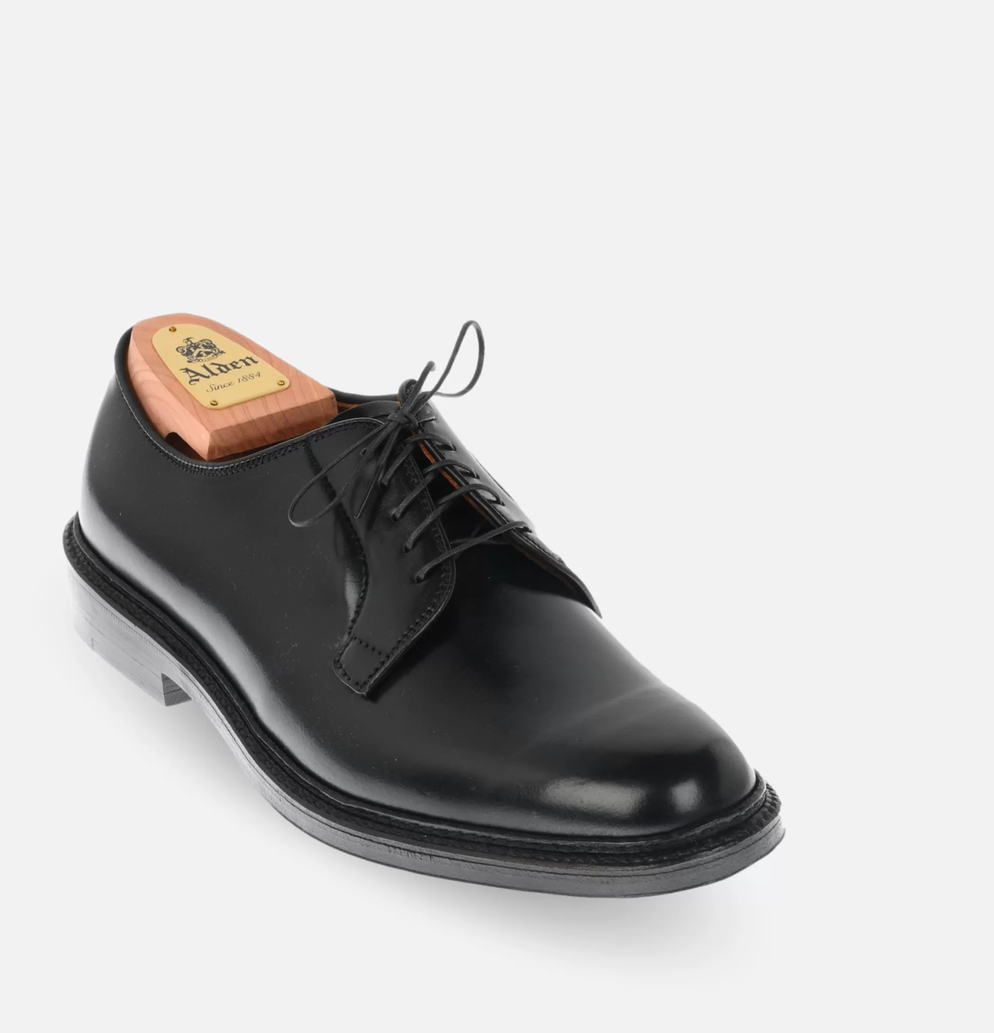 ALDEN SHOE CO Shoes<9901 - Plain Toe Blucher Black