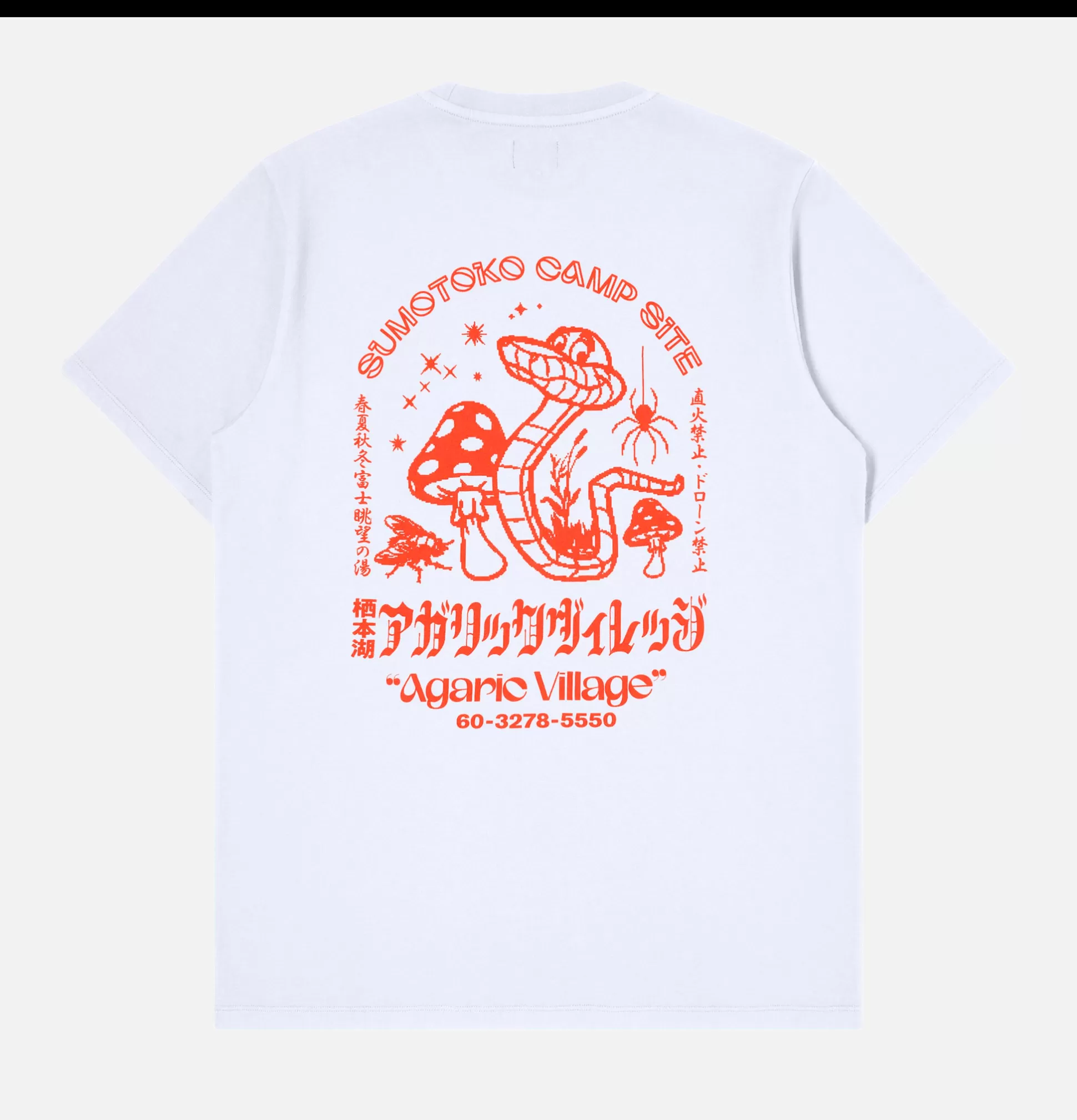 EDWIN T-Shirts<Agaric Village T-Shirt White