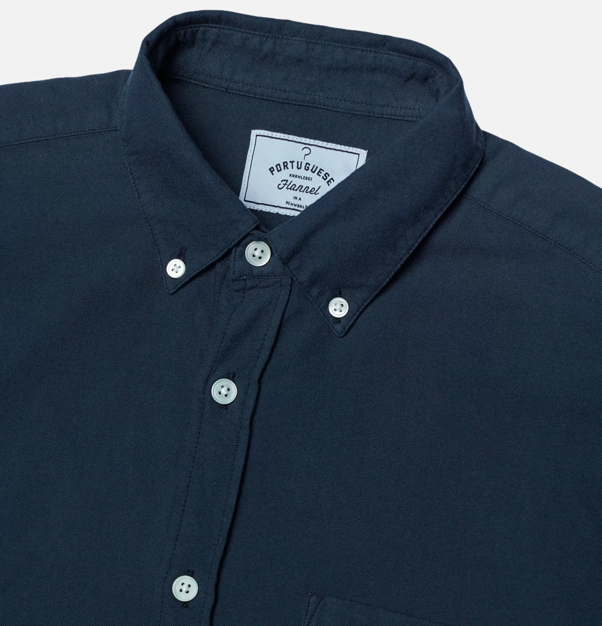 PORTUGUESE FLANNEL Shirts & Polos<Belavista Shirt Navy