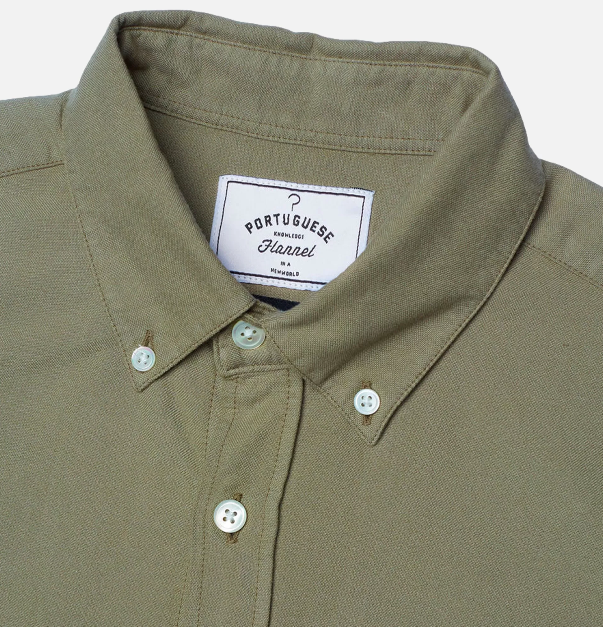 PORTUGUESE FLANNEL Shirts & Polos<Belavista Shirt Olive