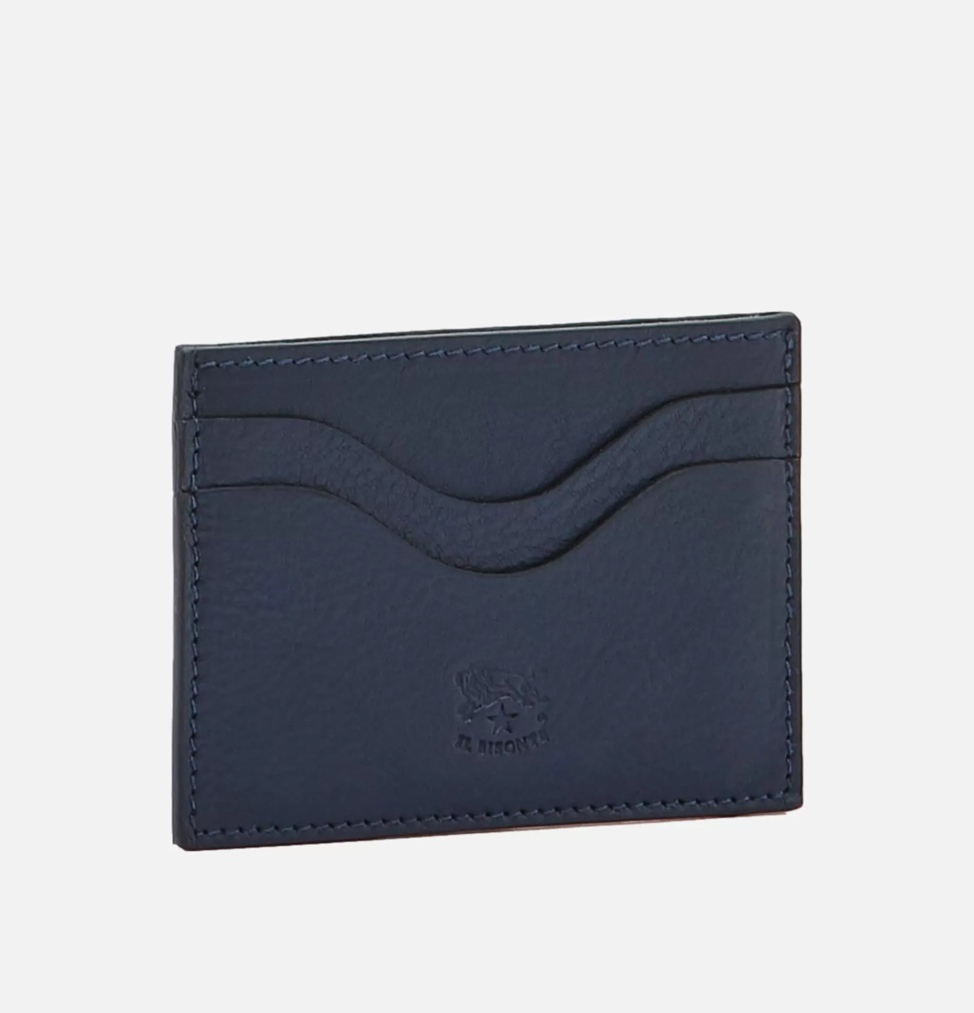 IL BISONTE Small Leather Goods<Card Case Navy