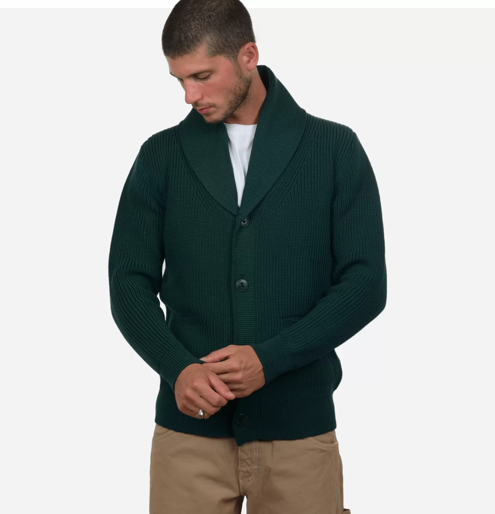 NITTO KNITWEAR Knitwear<Cardigan Vasken Forrest Green