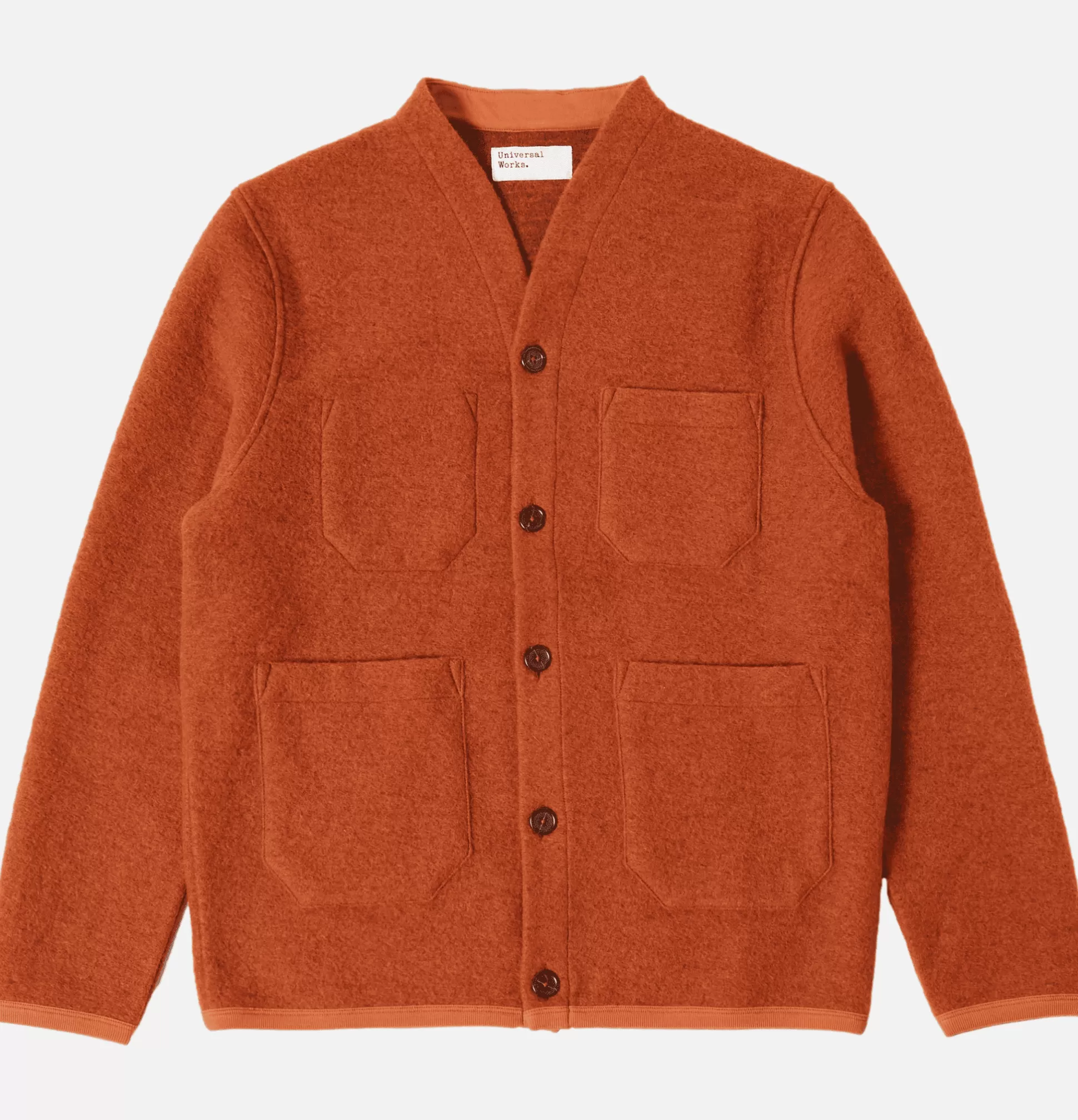 UNIVERSAL WORKS Knitwear<Cardigan Wool Orange