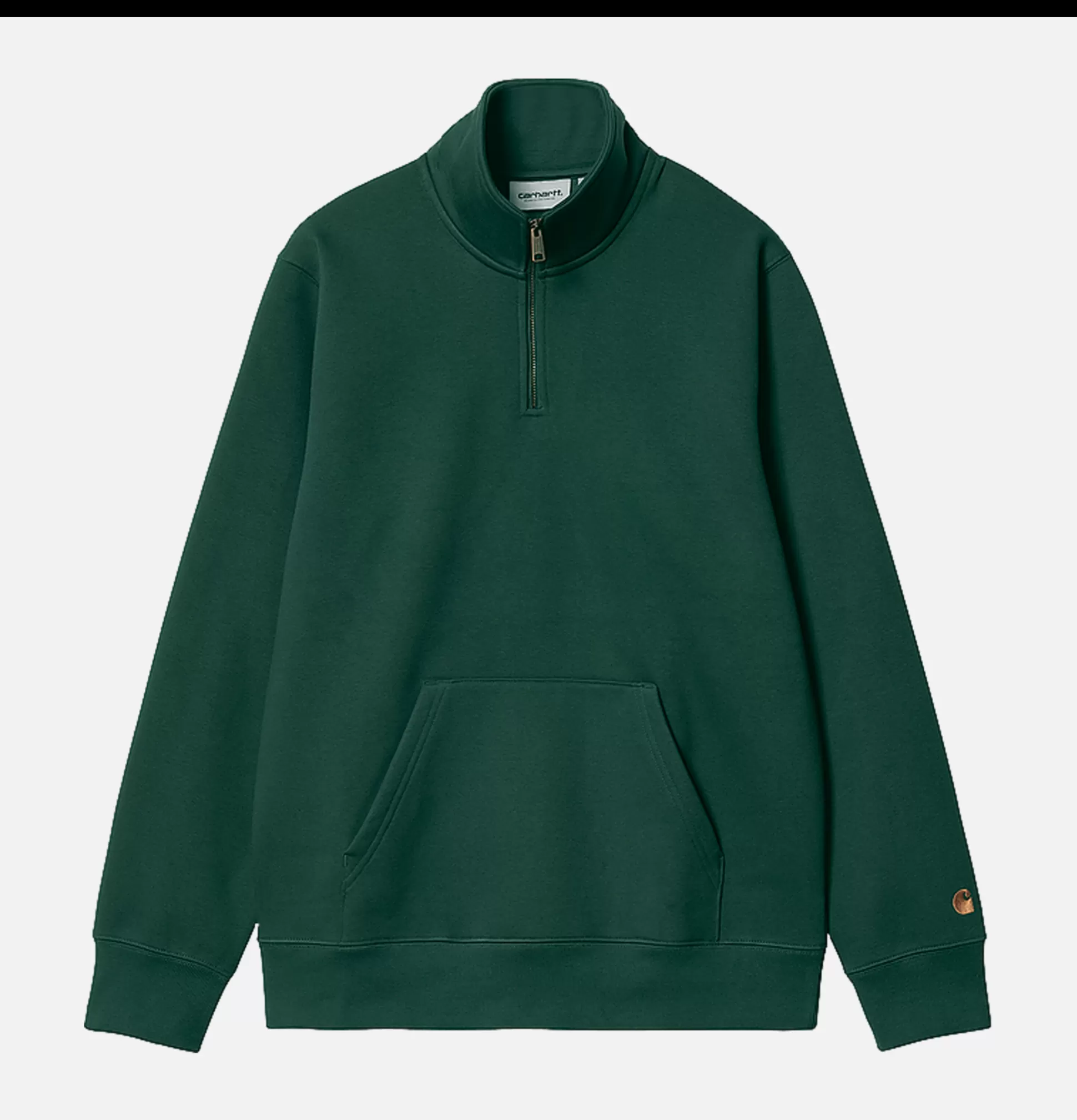 CARHARTT WIP Sweatshirts & Fleeces<Chase Neck Zip Sweat Discovery Green