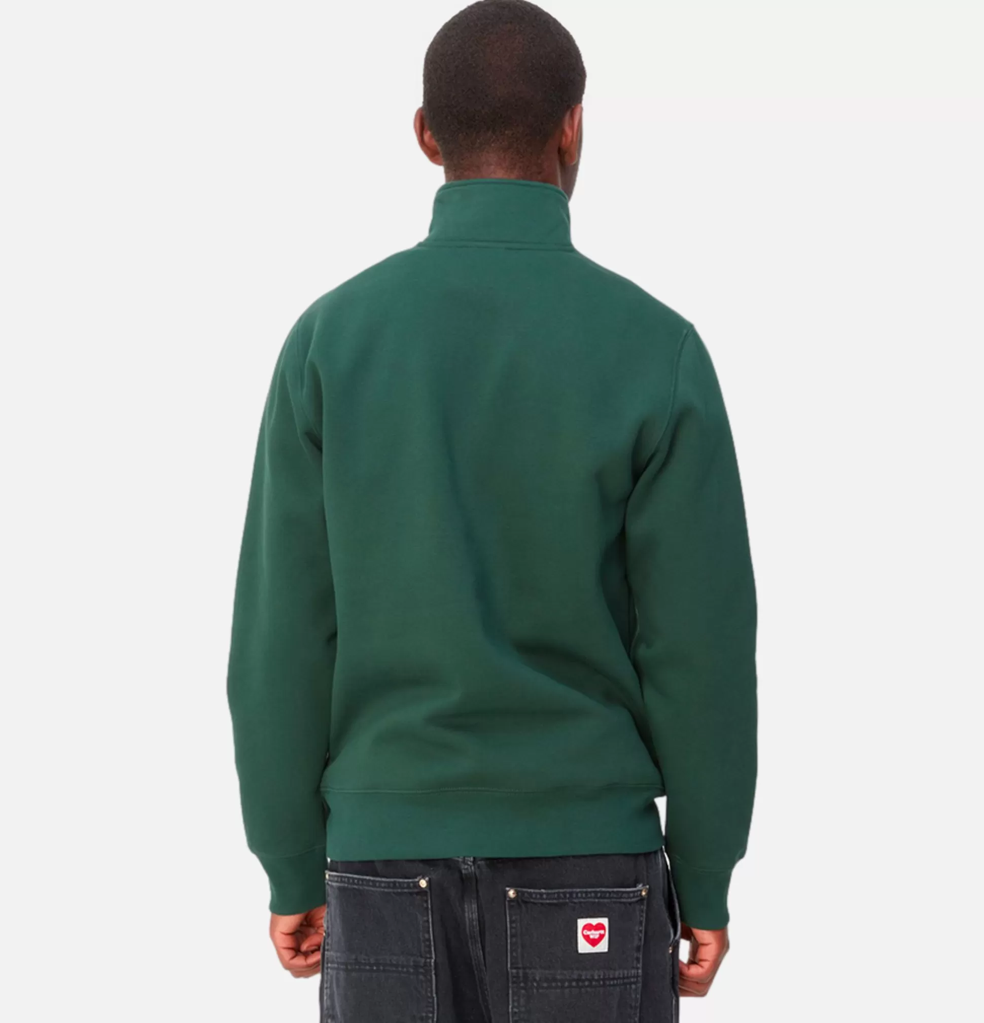 CARHARTT WIP Sweatshirts & Fleeces<Chase Neck Zip Sweat Discovery Green