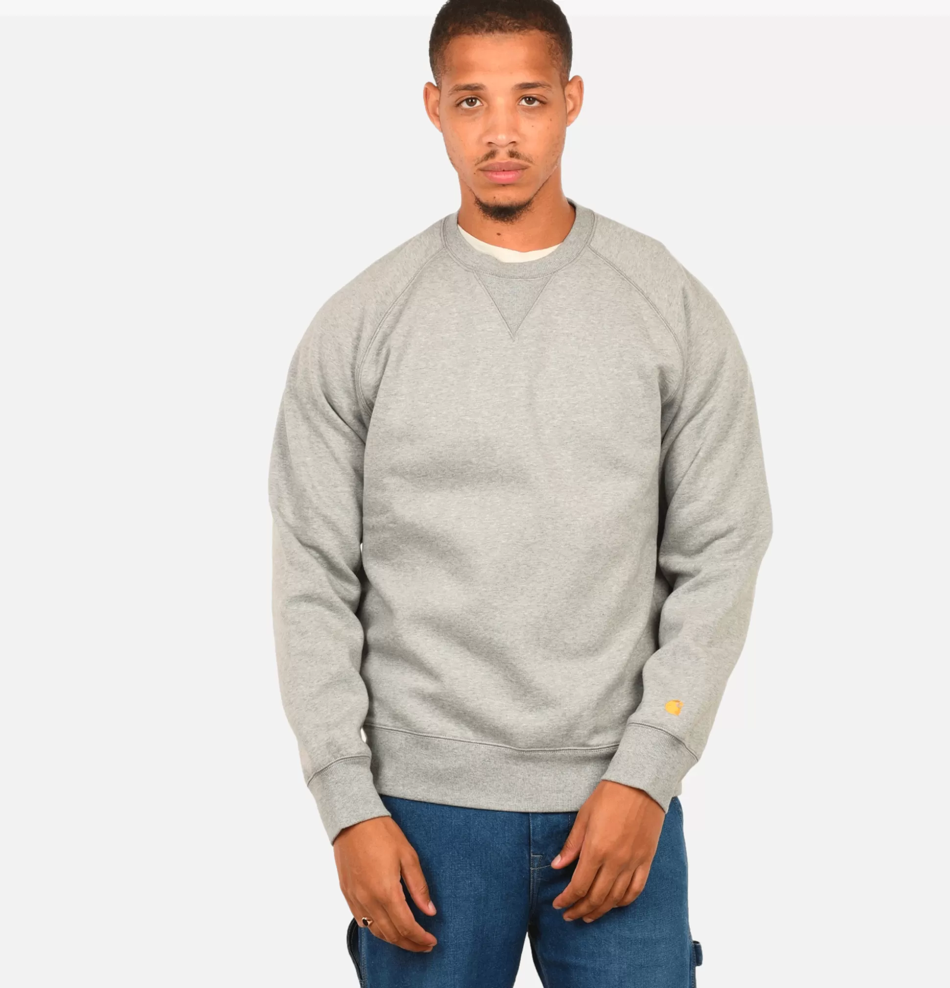 CARHARTT WIP Sweatshirts & Fleeces<Chase Sweat Grey Heather Gold