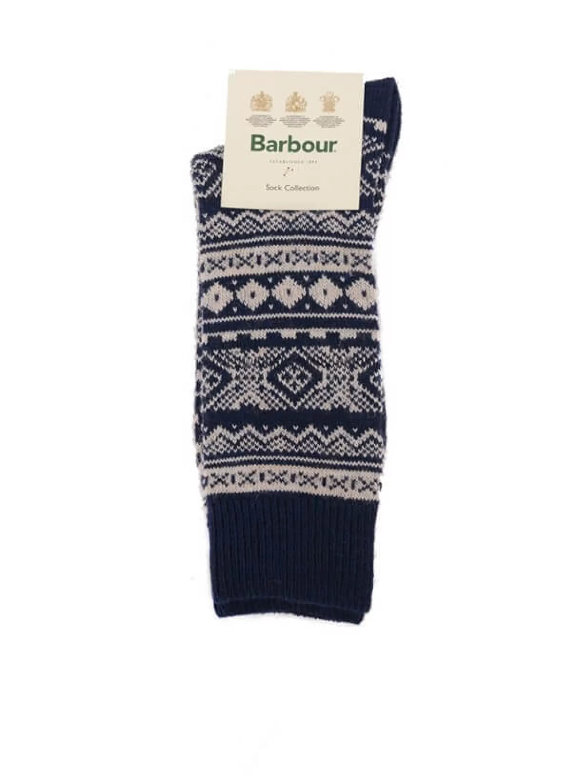 BARBOUR Socks<Chausettes Onso Fairisle Navy