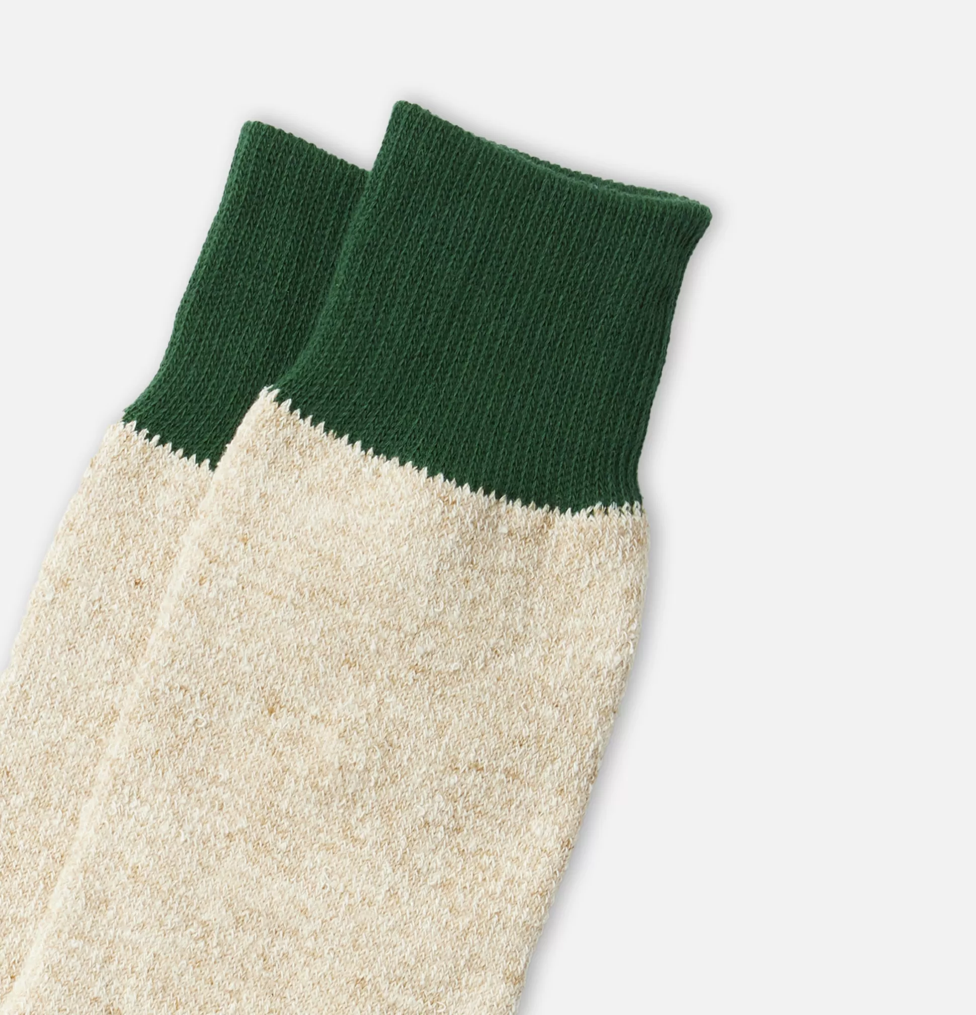 ROTOTO Socks<Chaussette Double Silk Green