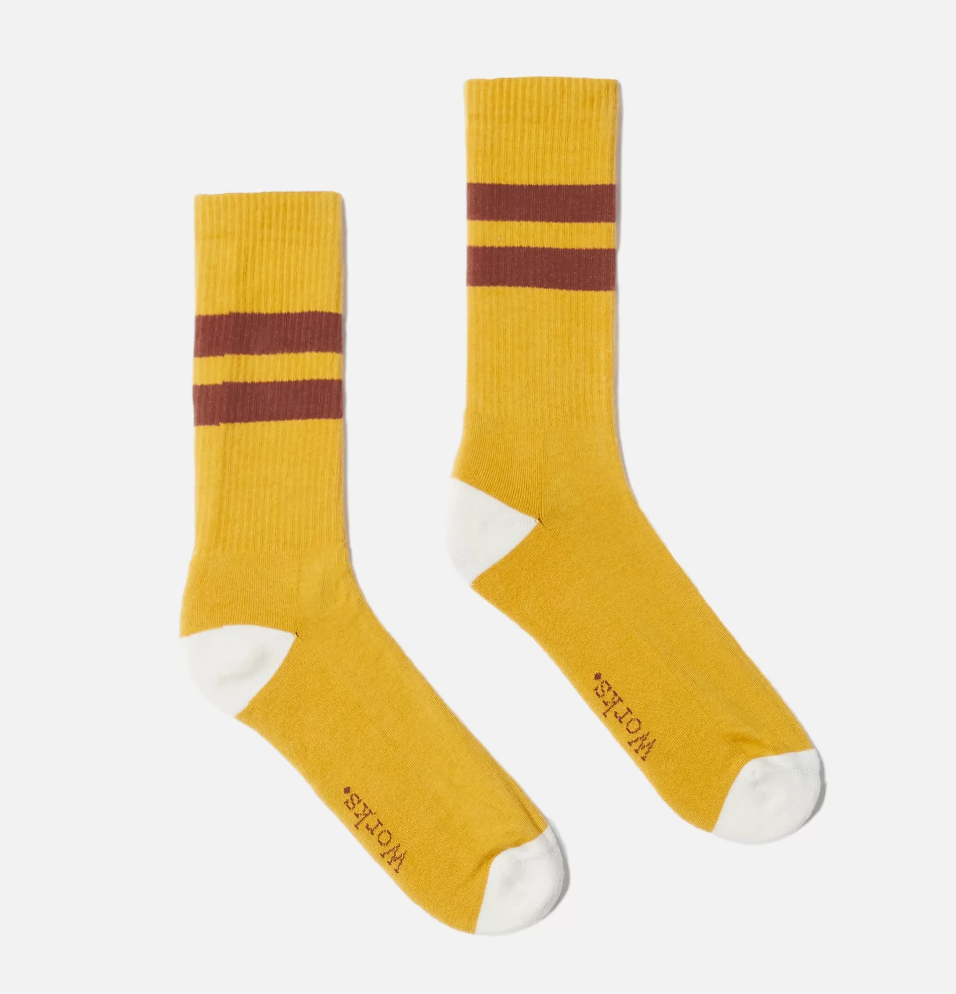 UNIVERSAL WORKS Socks<Chaussettes Sport Yellow Bord