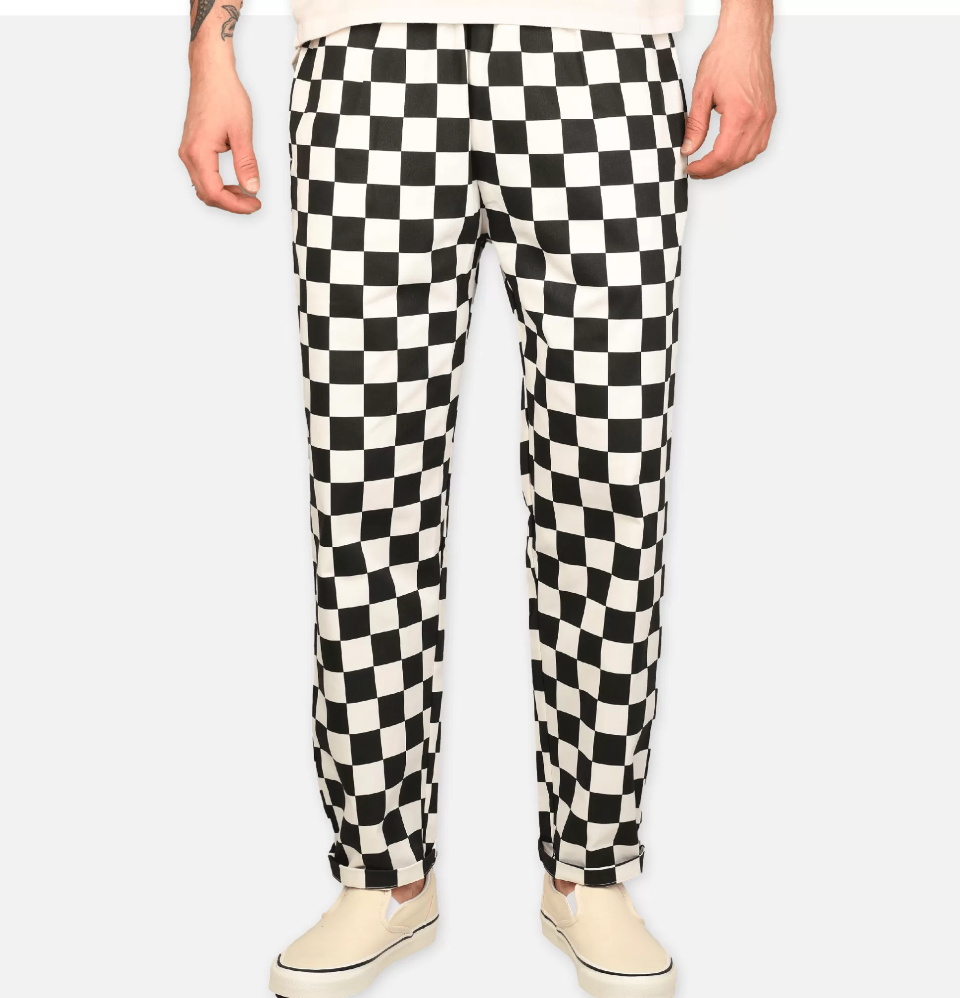 COOKMAN Trousers<Chef Pant Checker Black