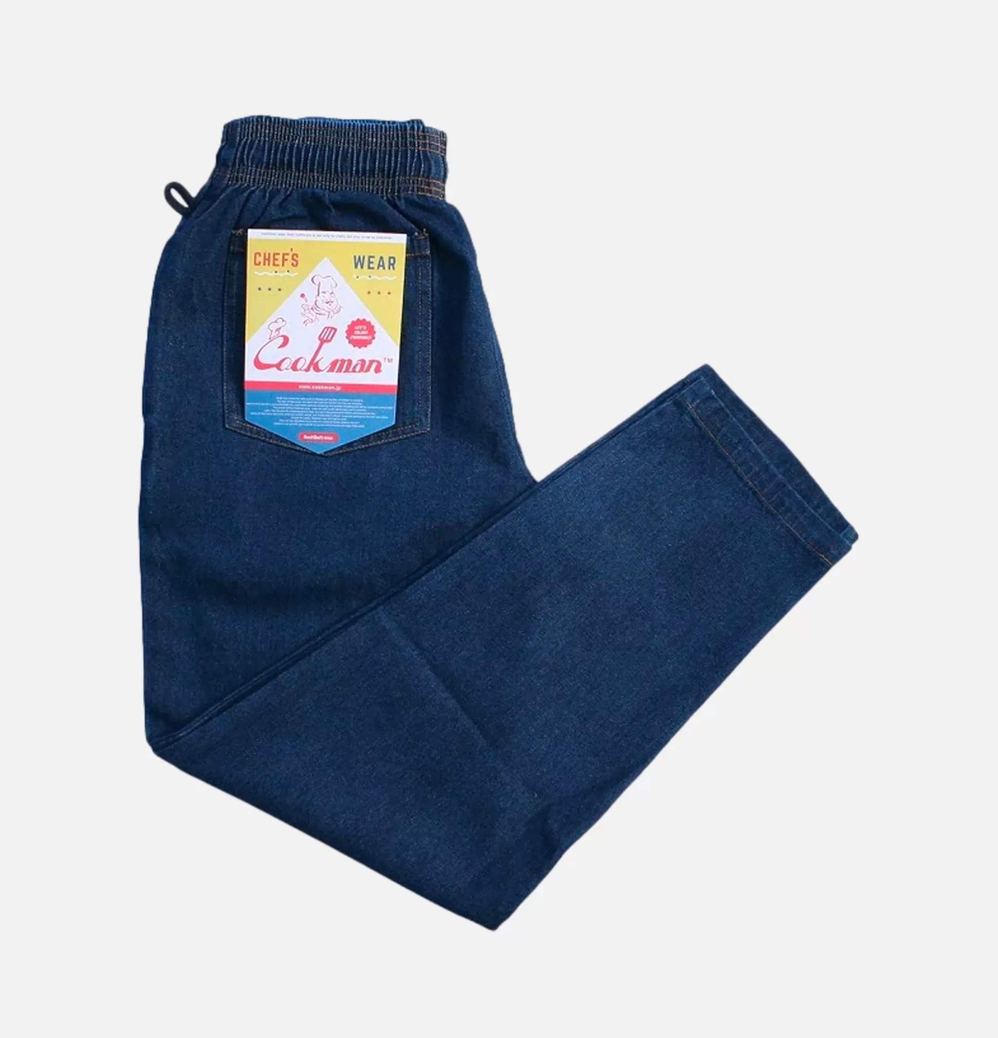 COOKMAN Trousers<Chef Pant Denim Navy