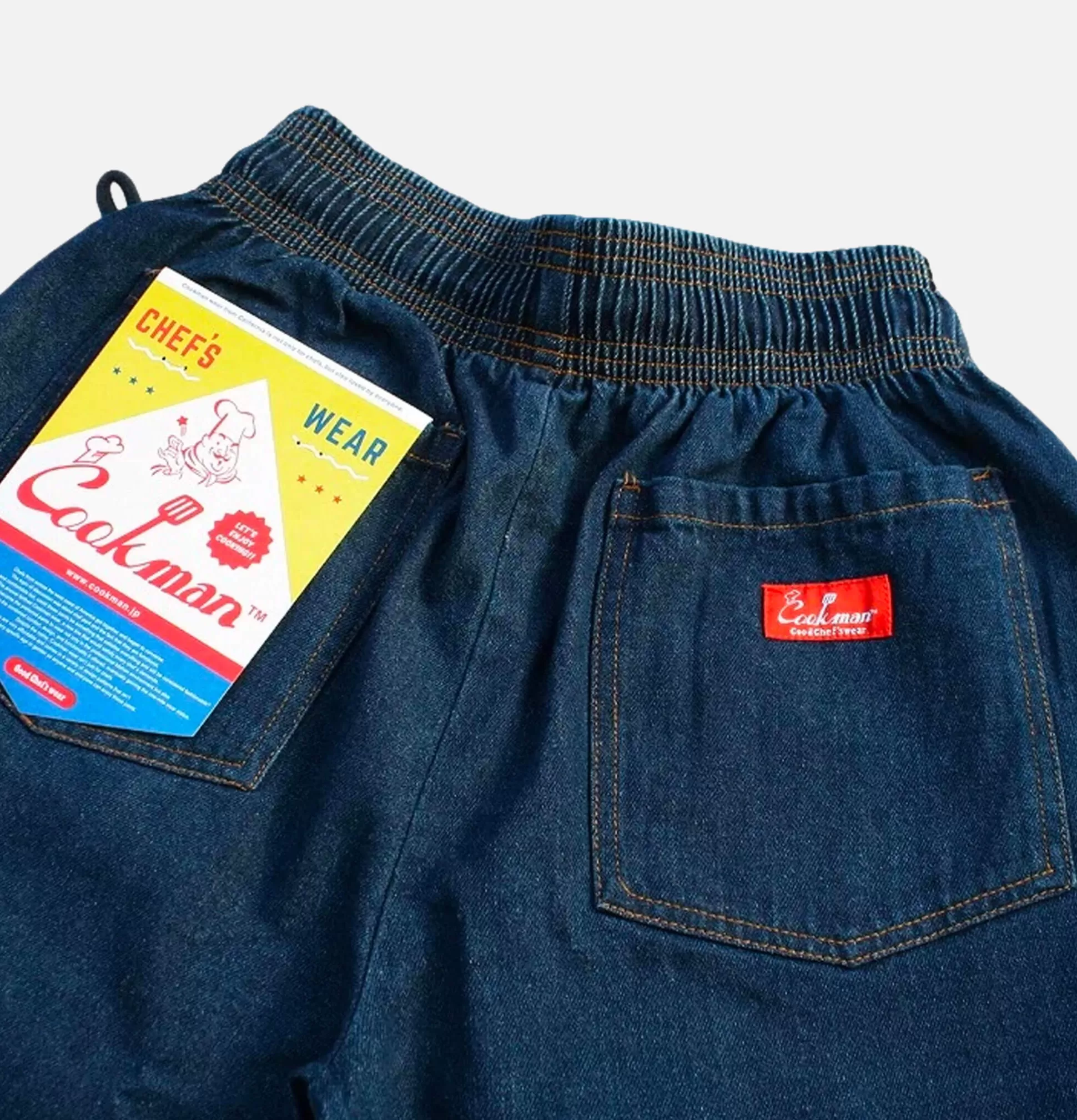 COOKMAN Trousers<Chef Pant Denim Navy