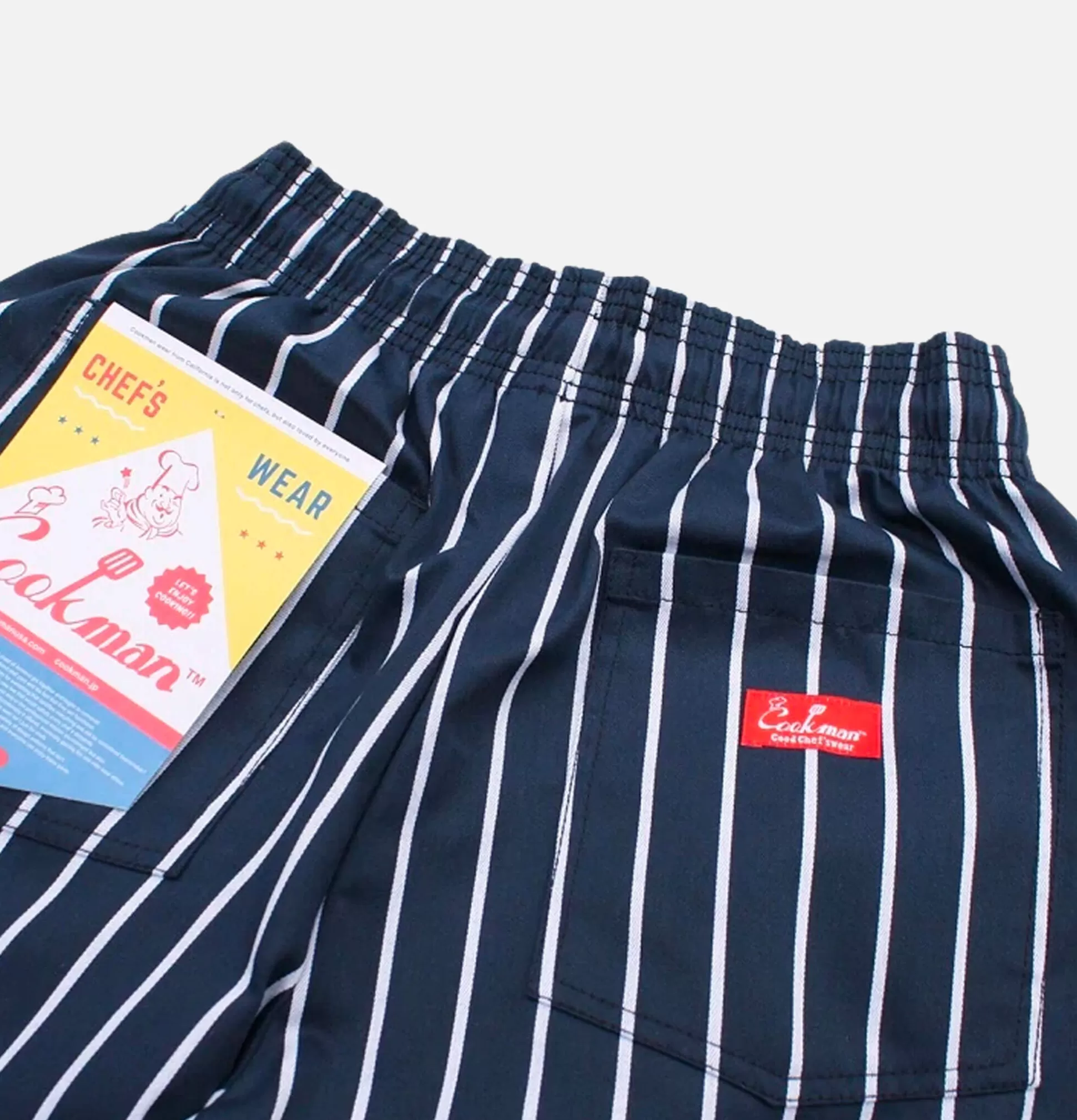 COOKMAN Trousers<Chef Pant Stripe Navy