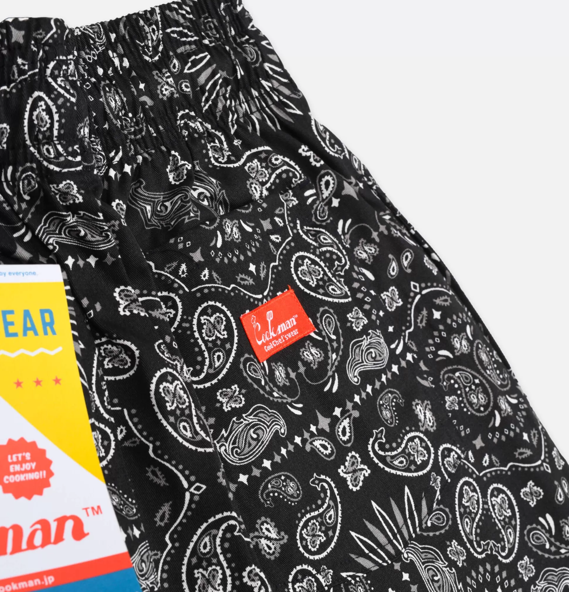 COOKMAN Shorts<Chef Short Paisley Black