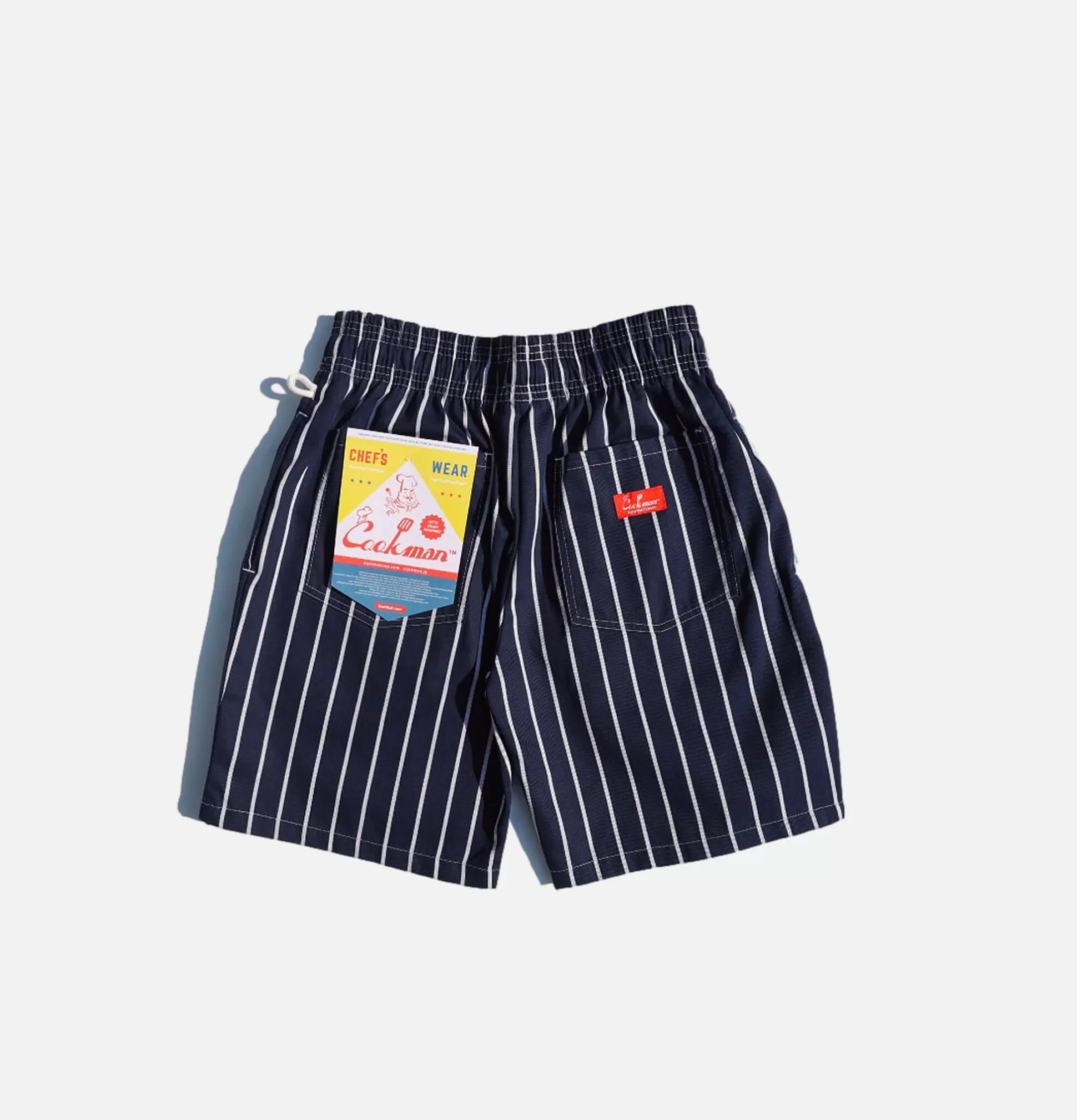 COOKMAN Shorts<Chef Short Stripe Navy