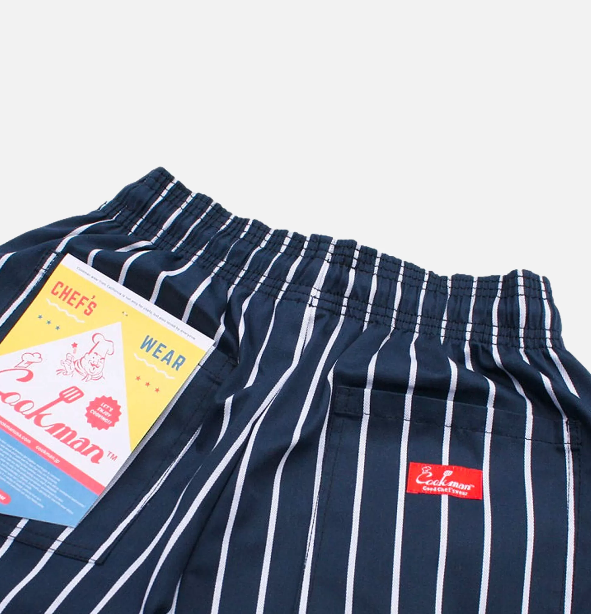 COOKMAN Shorts<Chef Short Stripe Navy