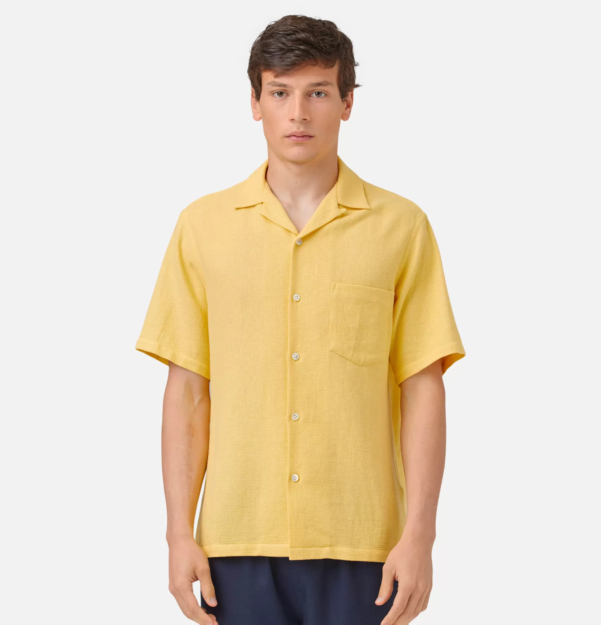 PORTUGUESE FLANNEL Shirts & Polos<Chemise Pique Yellow