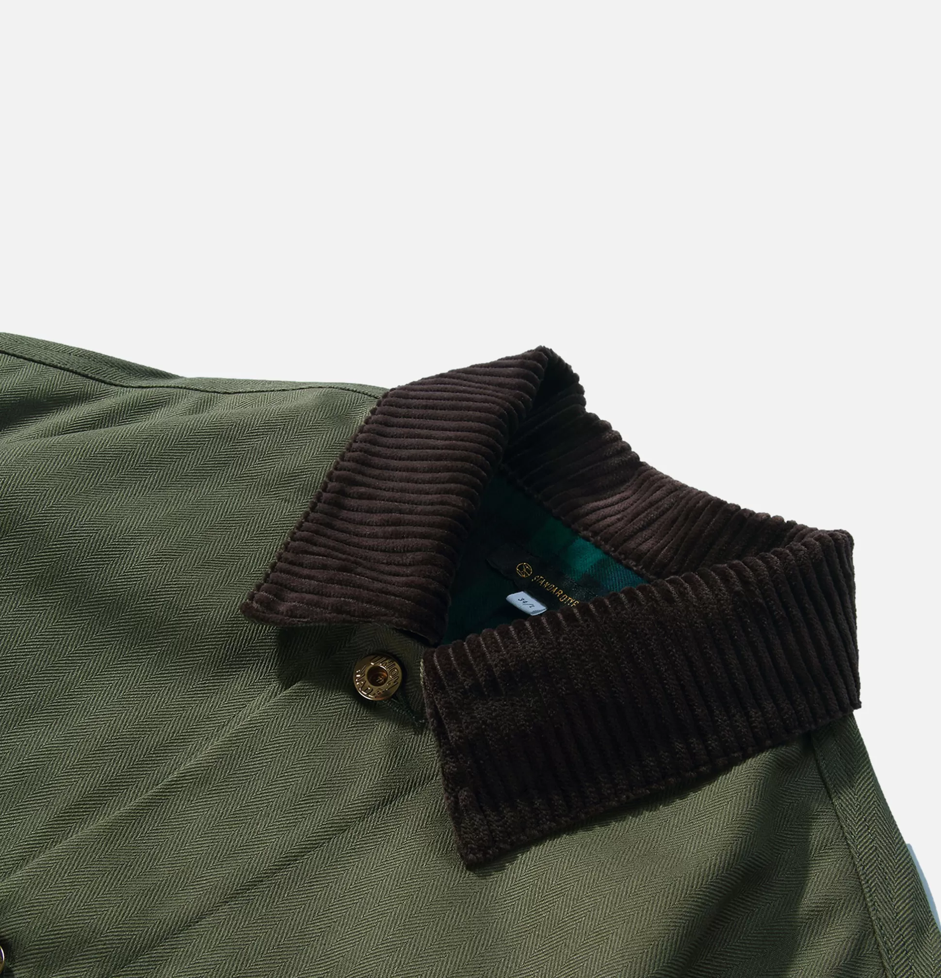 STANDARD TYPES Coats & Jackets<Corduroy Collar Jacket Green