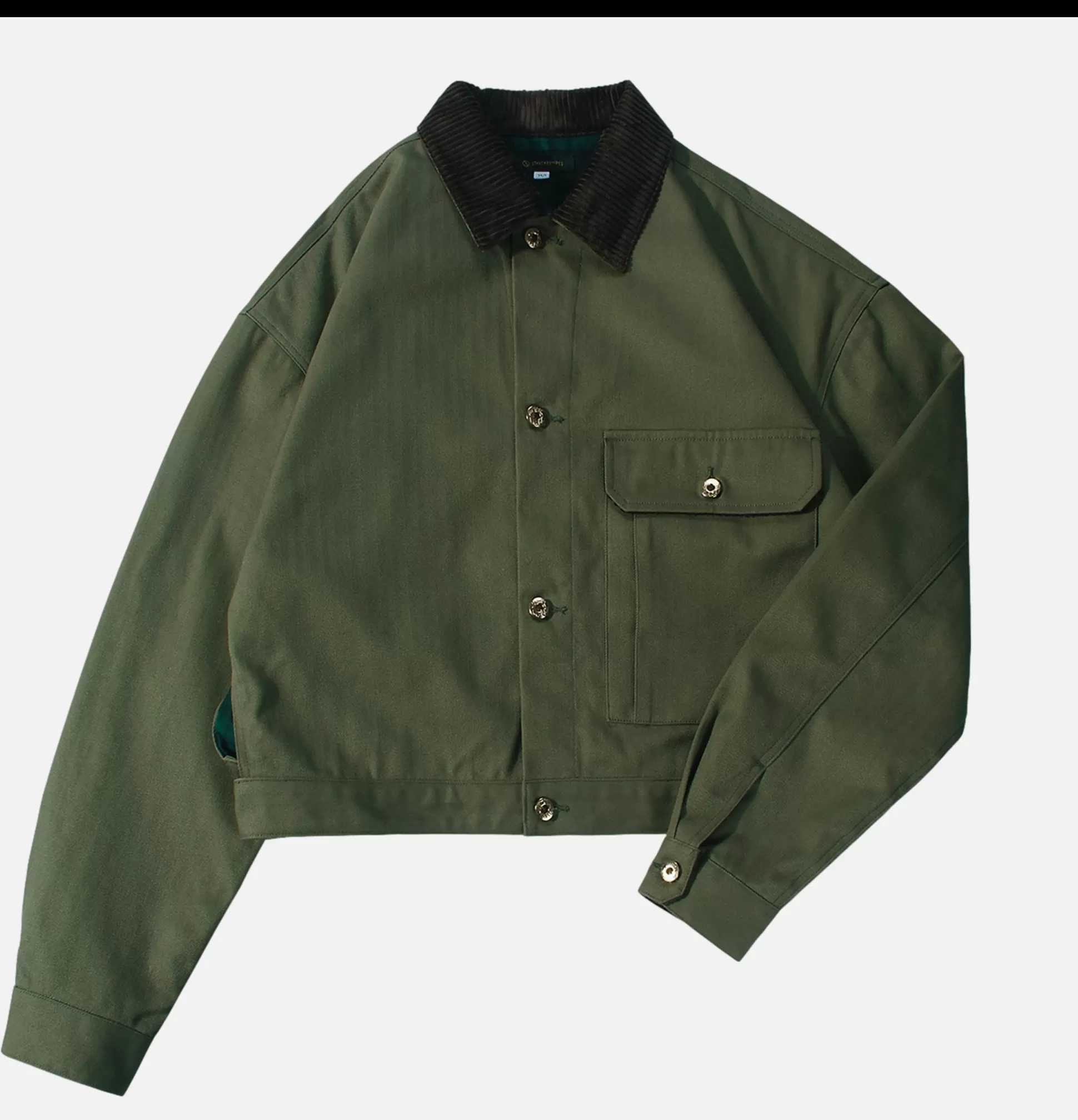 STANDARD TYPES Coats & Jackets<Corduroy Collar Jacket Green