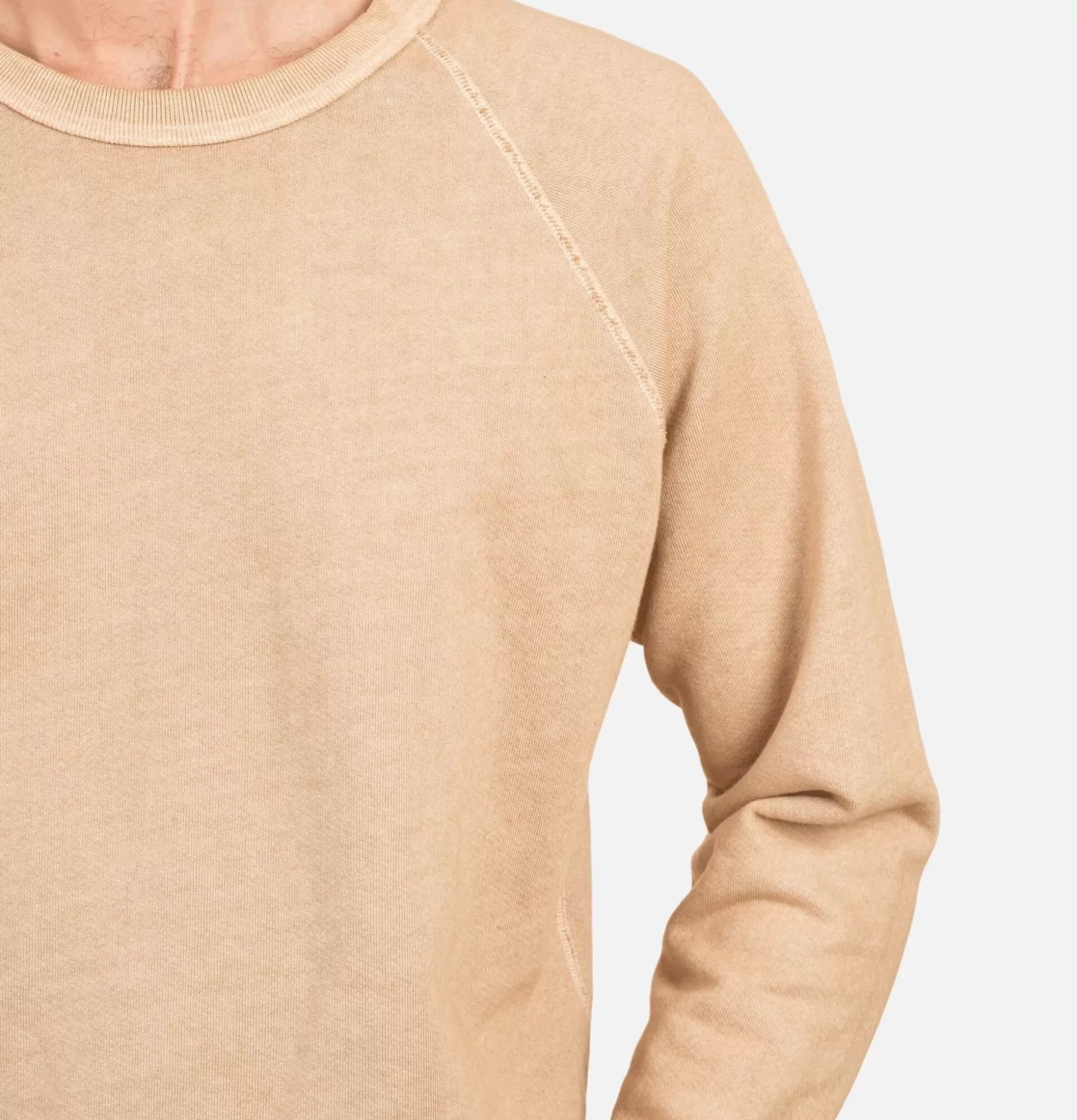 GOOD ON Sweatshirts & Fleeces<Crew Neck Sweat Latte