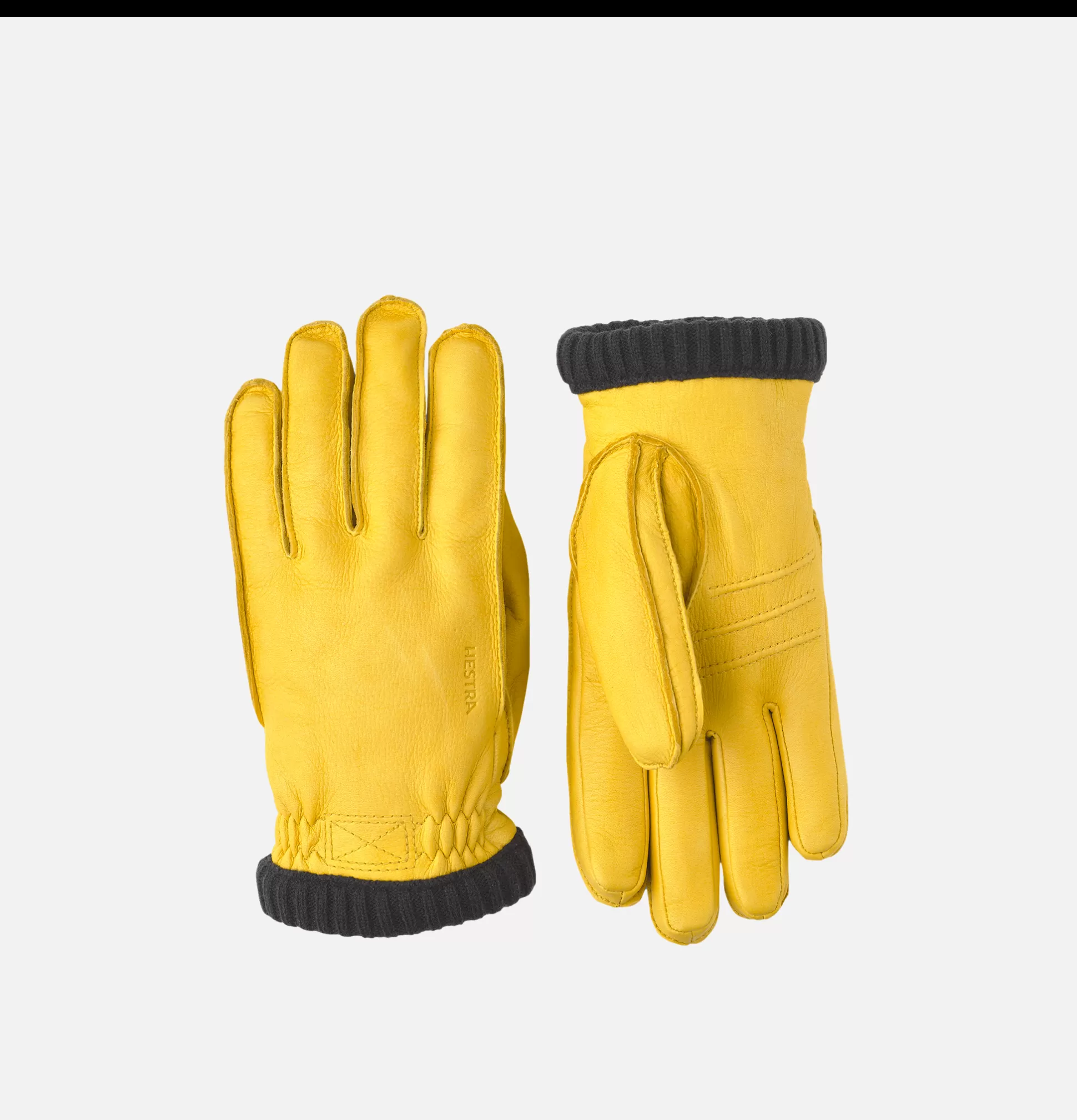 HESTRA Gloves • Beanies • Scarves<Deerskin Gloves Yellow