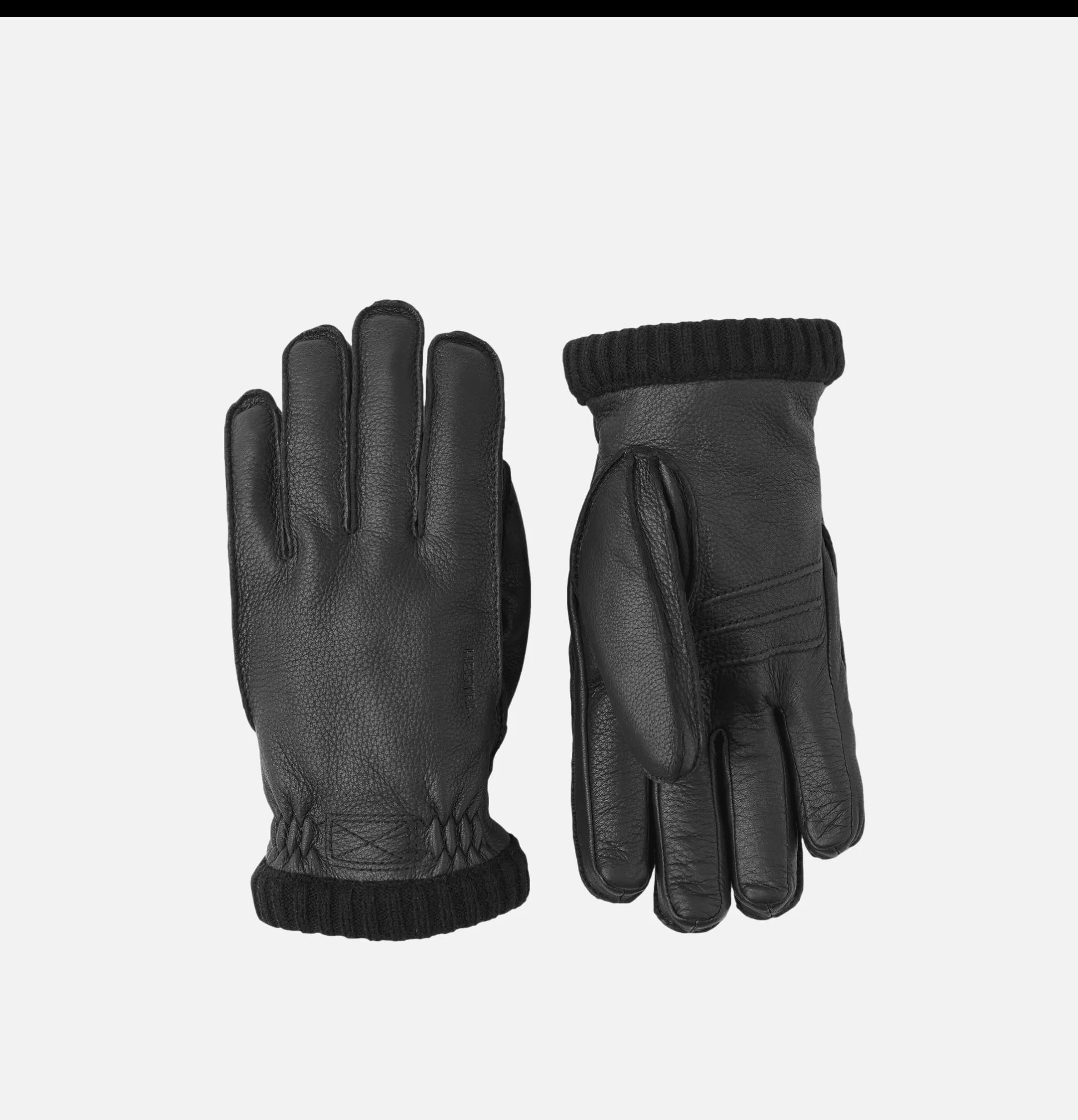 HESTRA Gloves • Beanies • Scarves<Deerskin Primaloft Gloves Black