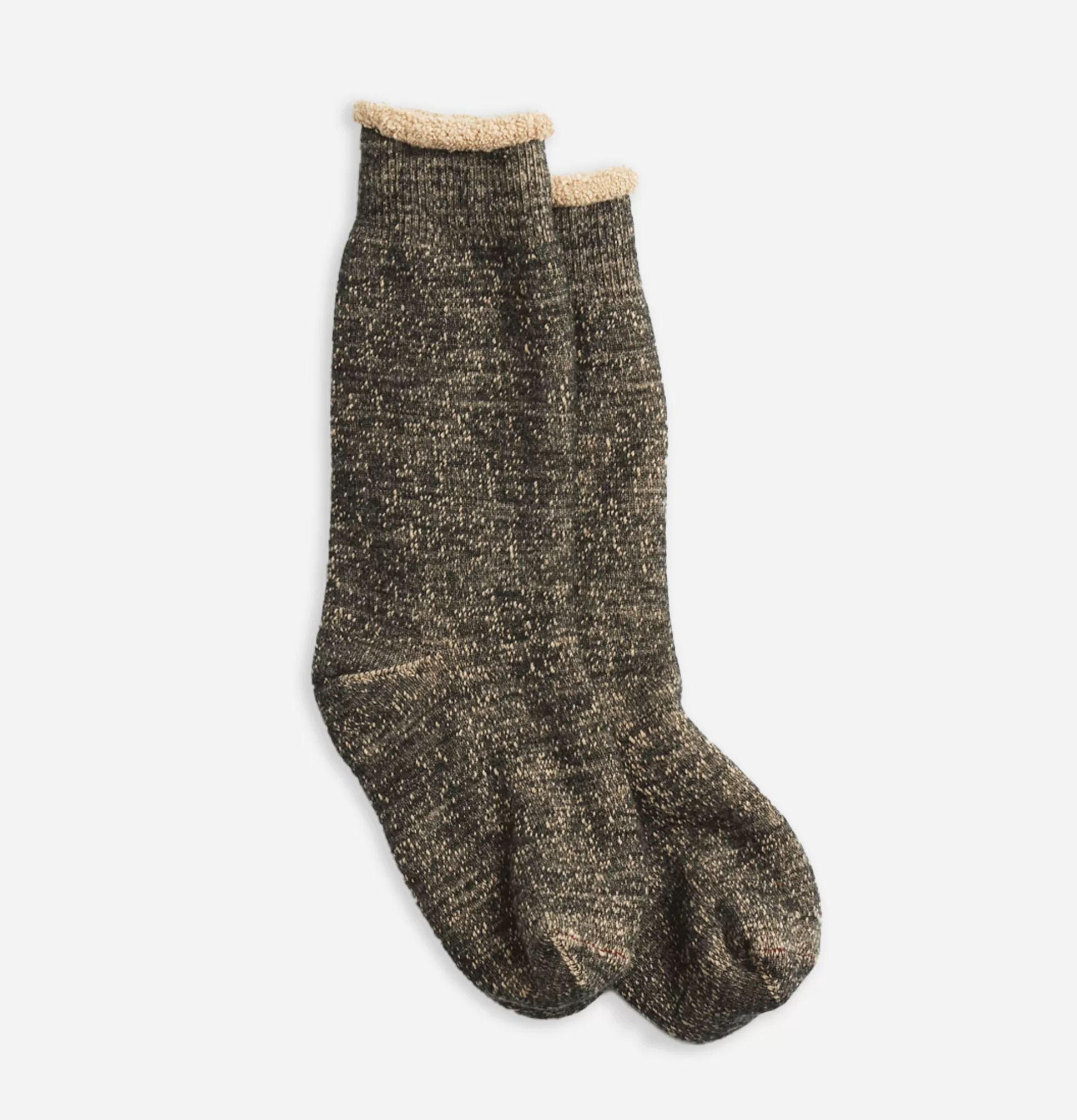 ROTOTO Socks<Double Face Black Brown