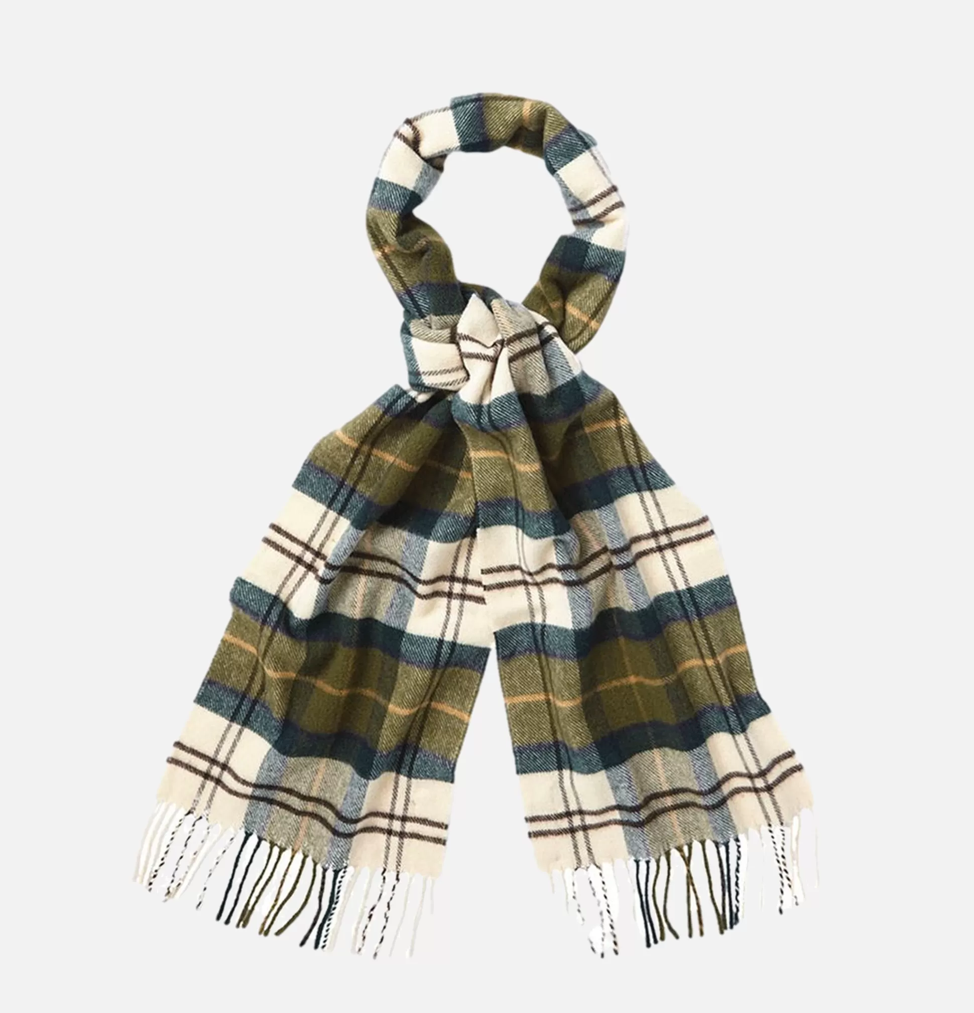 BARBOUR Gloves • Beanies • Scarves<Echarpe Cashmere Tartan Green