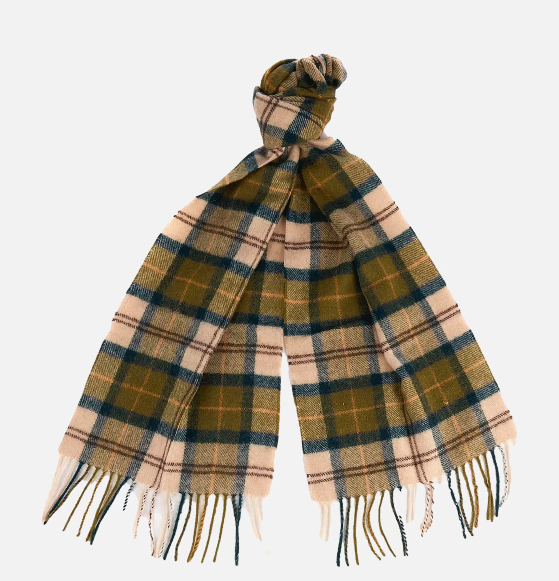 BARBOUR Gloves • Beanies • Scarves<Echarpe Lambswool Tartan Green