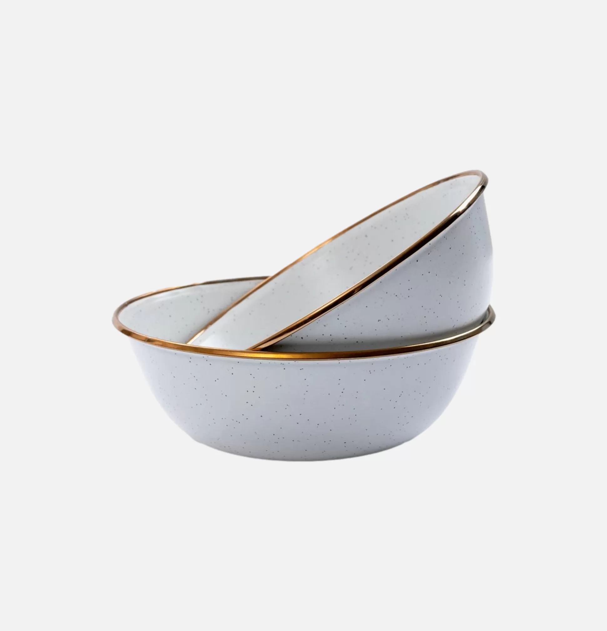 BAREBONES Outdoor<Enamel Bowl Set X 2 Eggshell