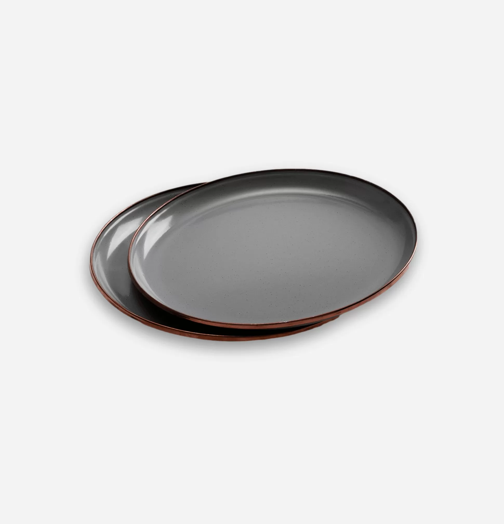 BAREBONES Outdoor<Enamel Deep Plate Set X 2 Grey