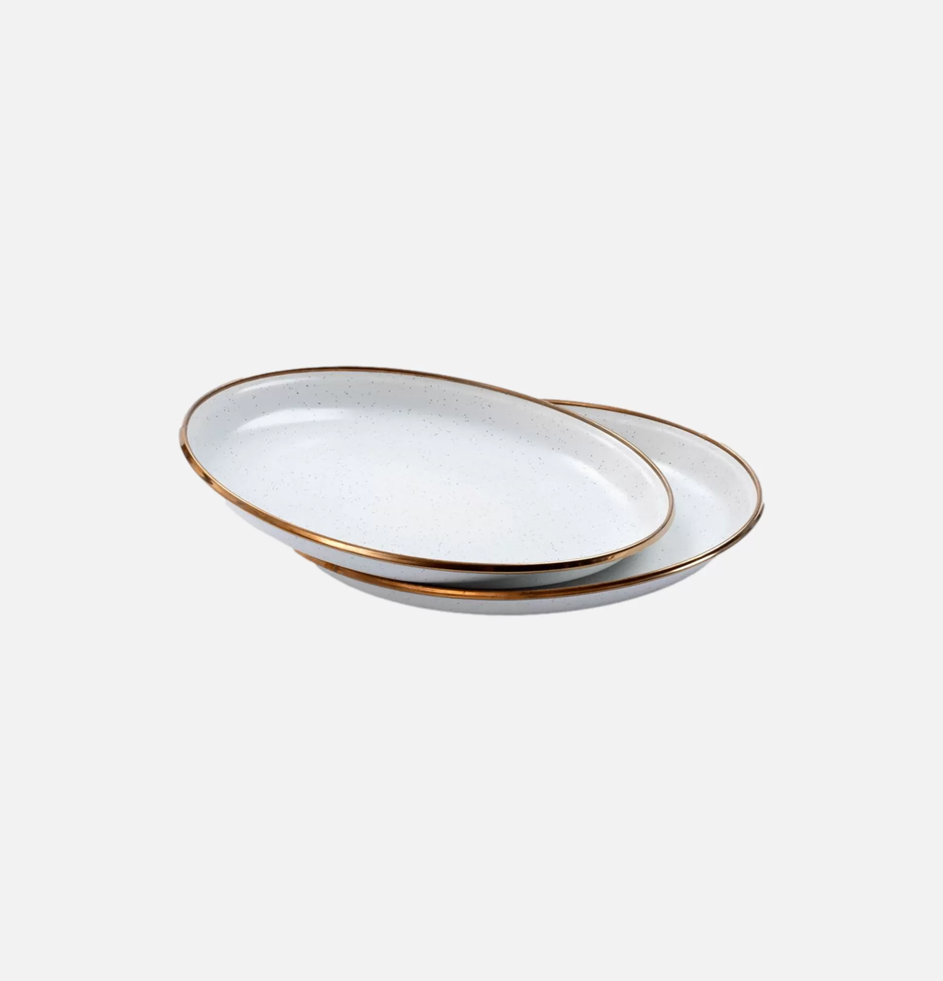 BAREBONES Outdoor<Enamel Deep Plate X 2 Eggshell