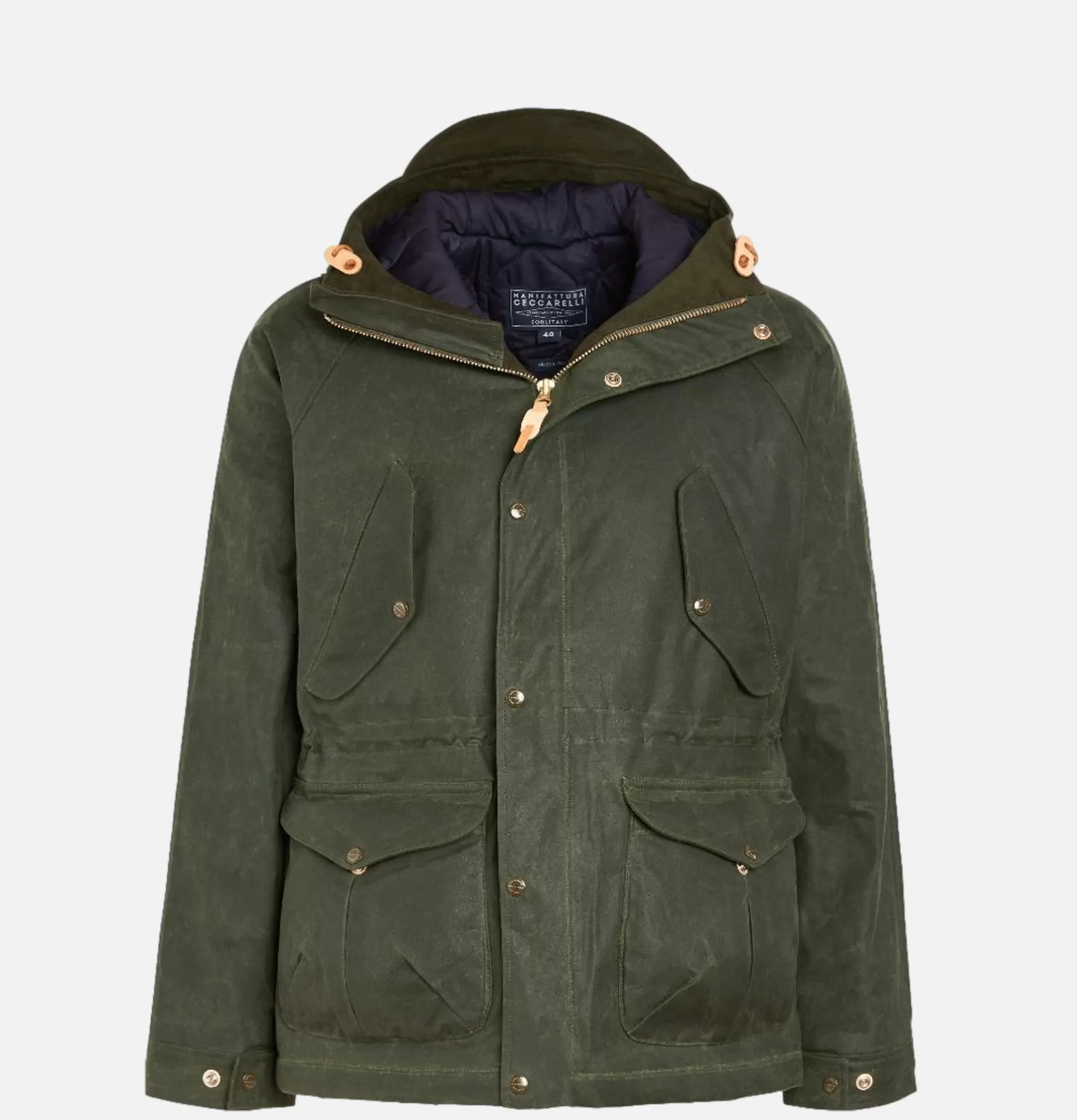 MANIFATTURA CECCARELLI Coats & Jackets<Fisherman Parka Dark Green