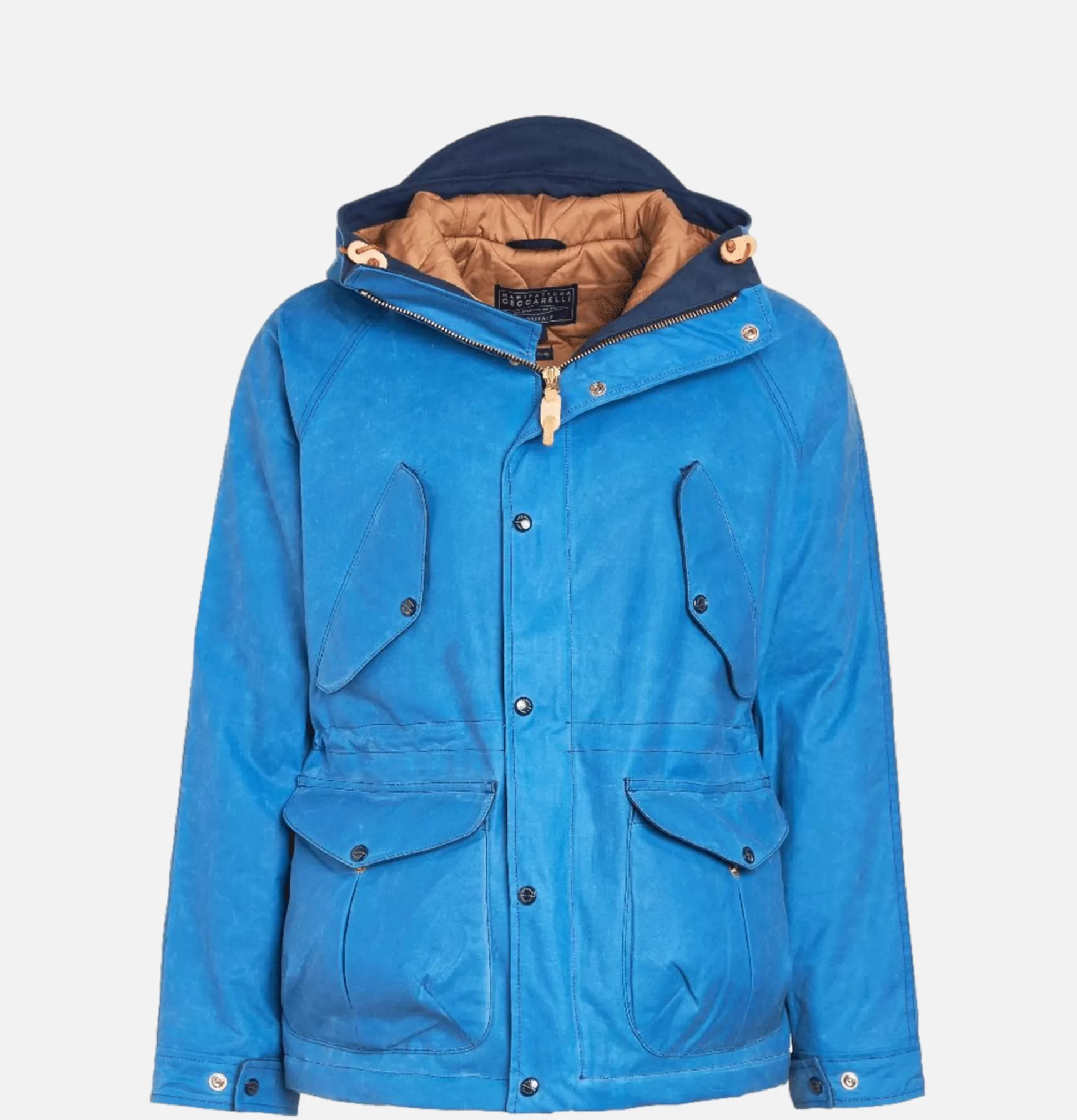 MANIFATTURA CECCARELLI Coats & Jackets<Fisherman Parka Mid Blue