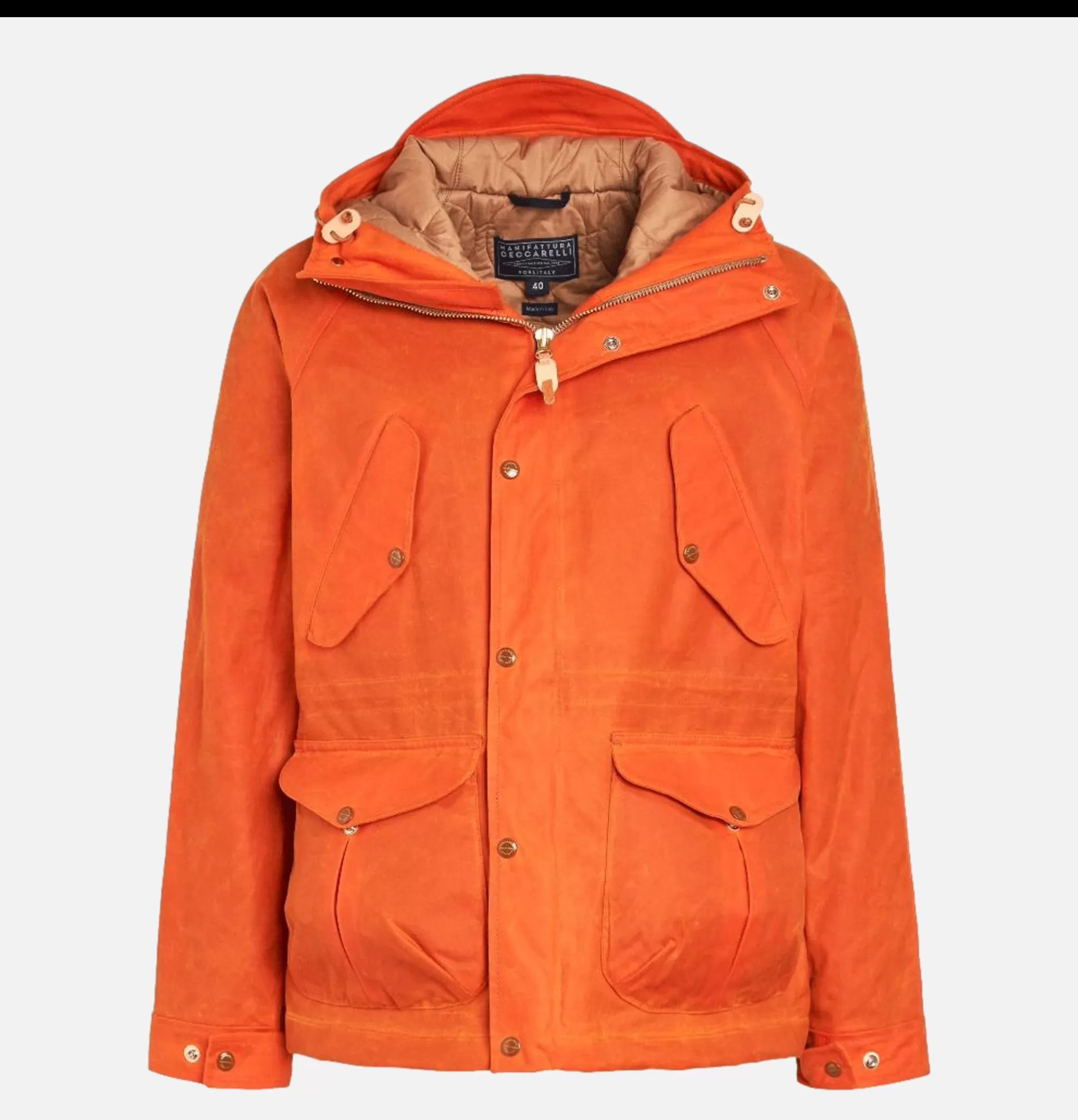 MANIFATTURA CECCARELLI Coats & Jackets<Fisherman Parka Orange