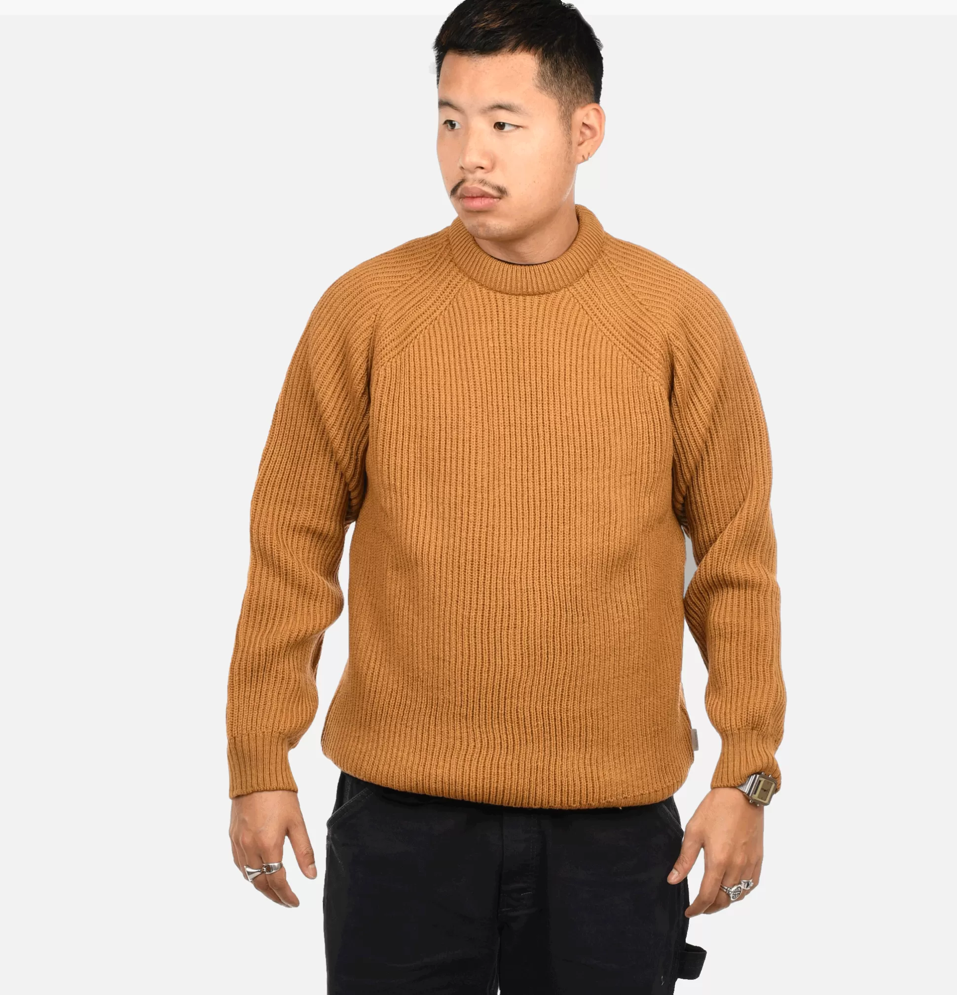 PEREGRINE Knitwear<Ford Crew Knit Wheat