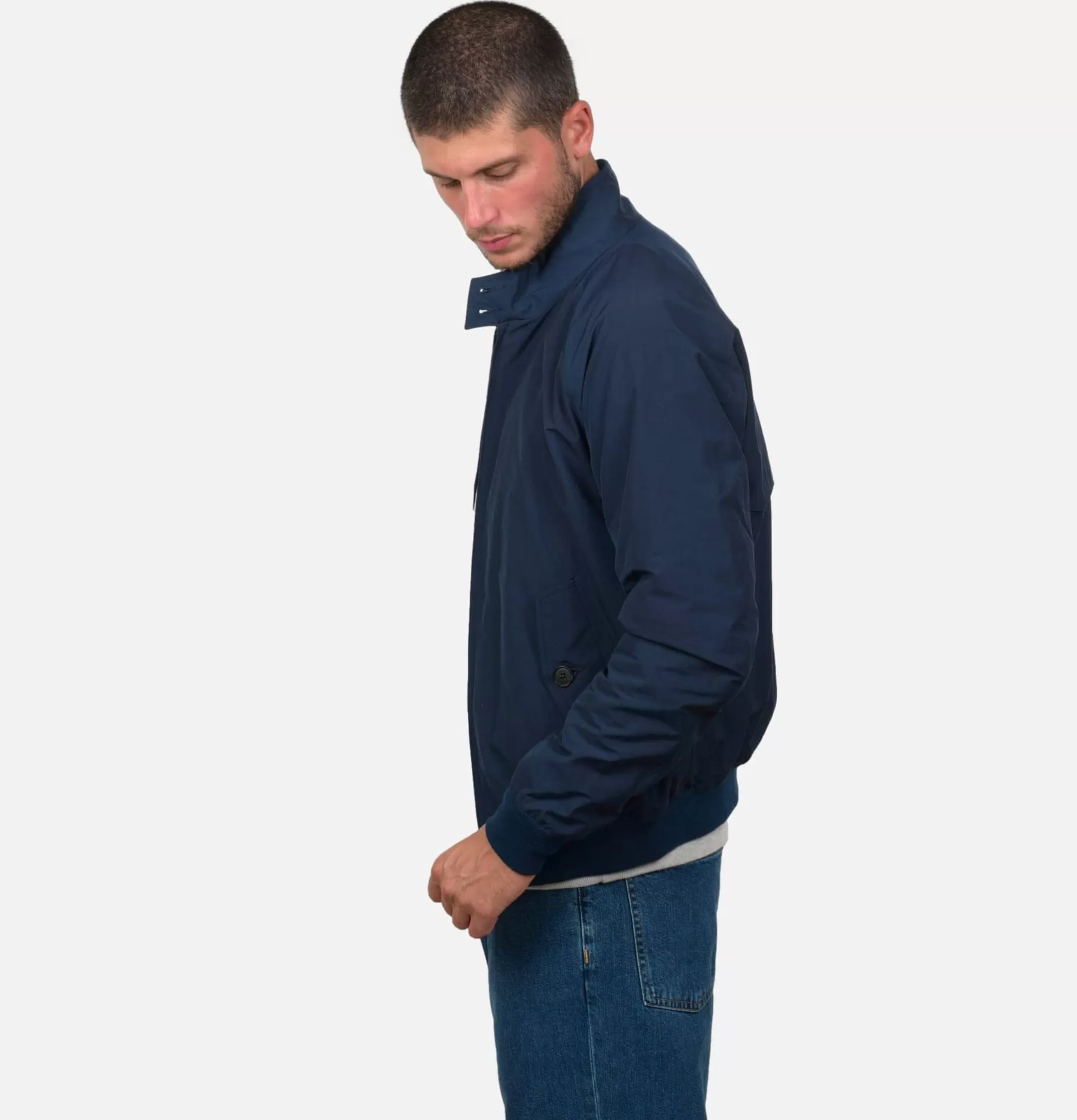 BARACUTA Coats & Jackets<G9 Harrington Jacket Navy