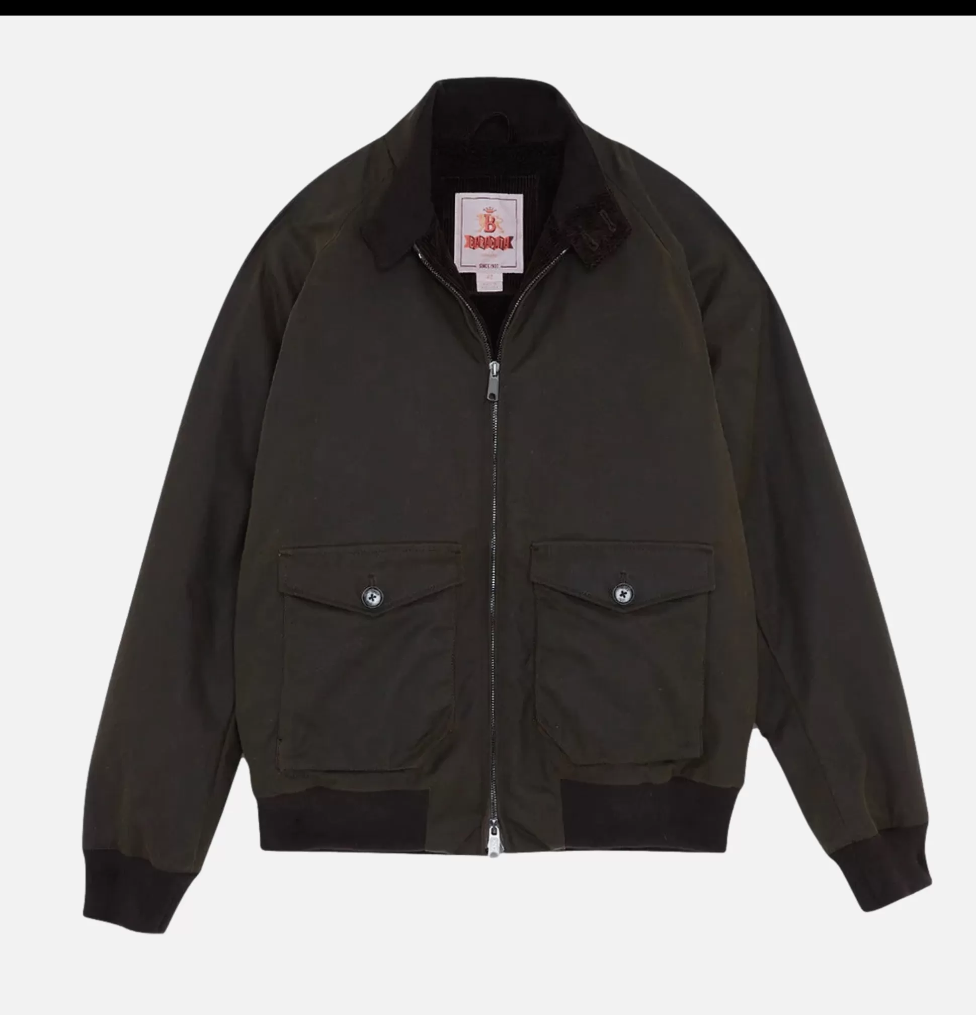 BARACUTA Coats & Jackets<G9 Jacket Waxed Moss Green