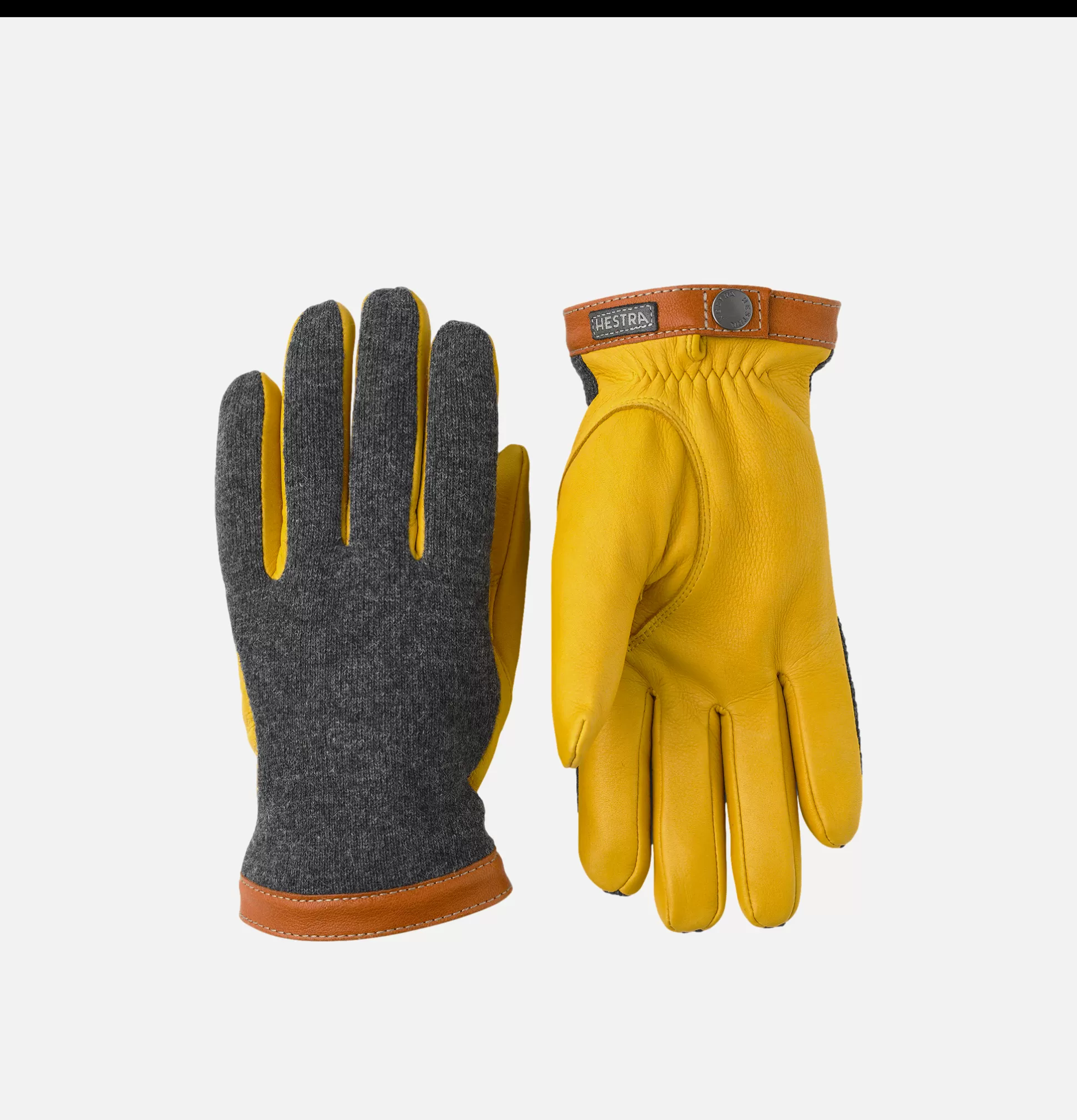 HESTRA Gloves • Beanies • Scarves<Gants Deerskin Wool Tricot Charcoal