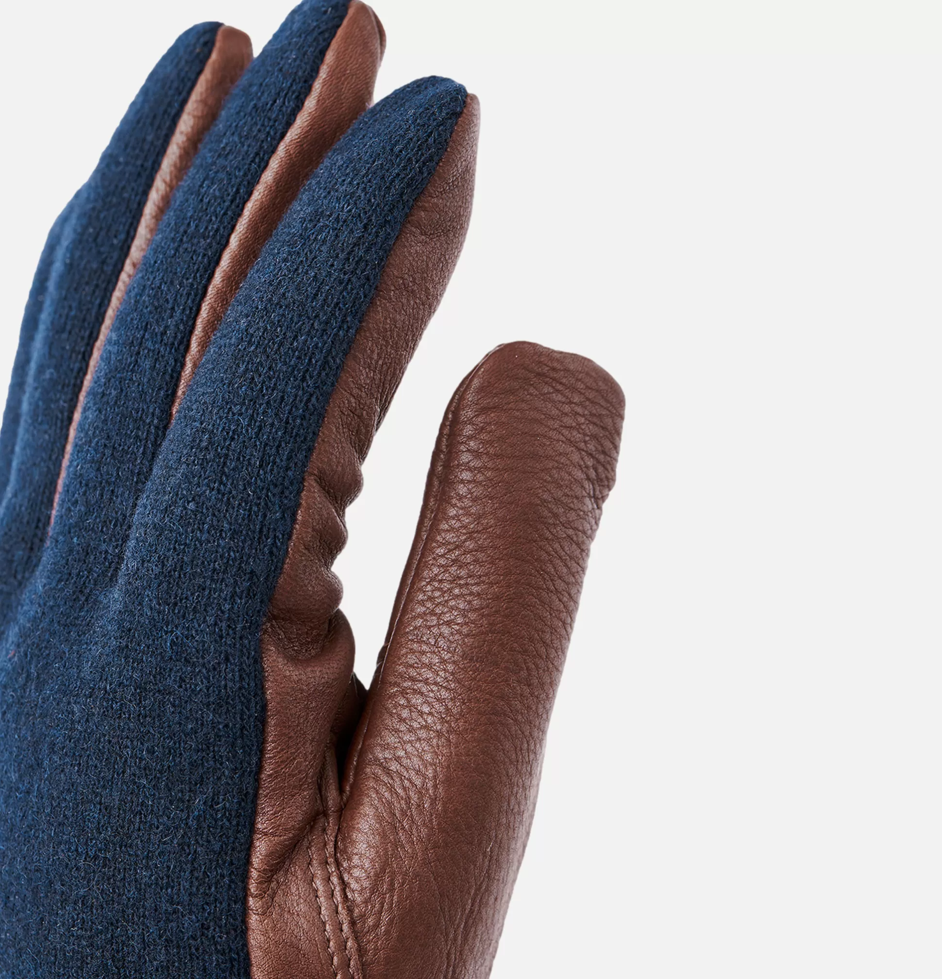 HESTRA Gloves • Beanies • Scarves<Gants Deerskin Wool Tricot Navy