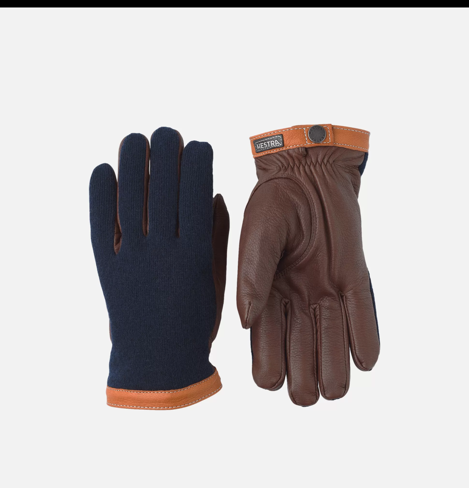 HESTRA Gloves • Beanies • Scarves<Gants Deerskin Wool Tricot Navy