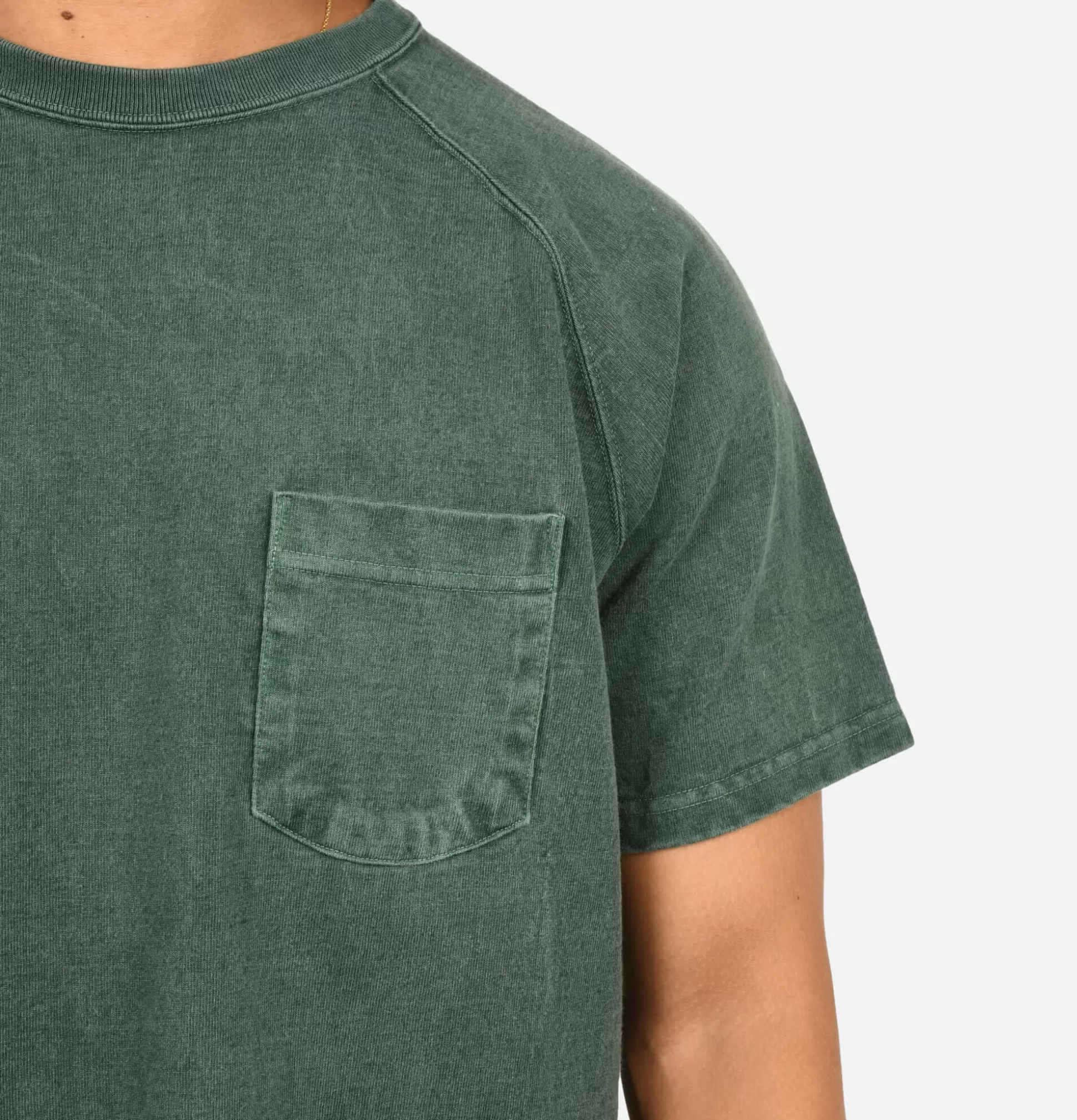 GOOD ON T-Shirts<Heavy Raglan Pocket Tee Dark Green