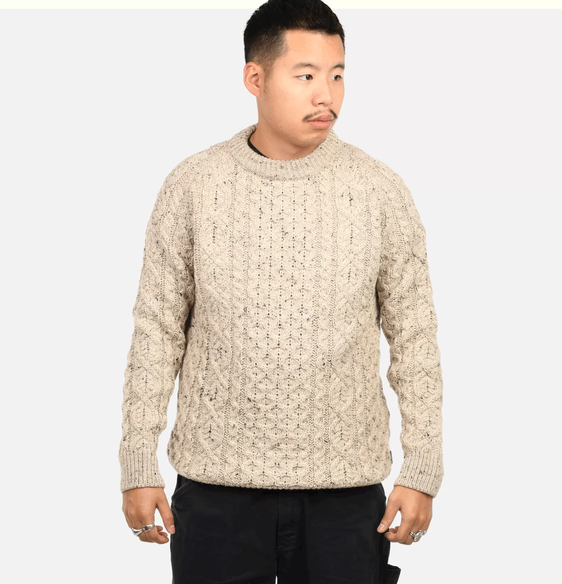 PEREGRINE Knitwear<Hudson Aran Knit Skiddaw