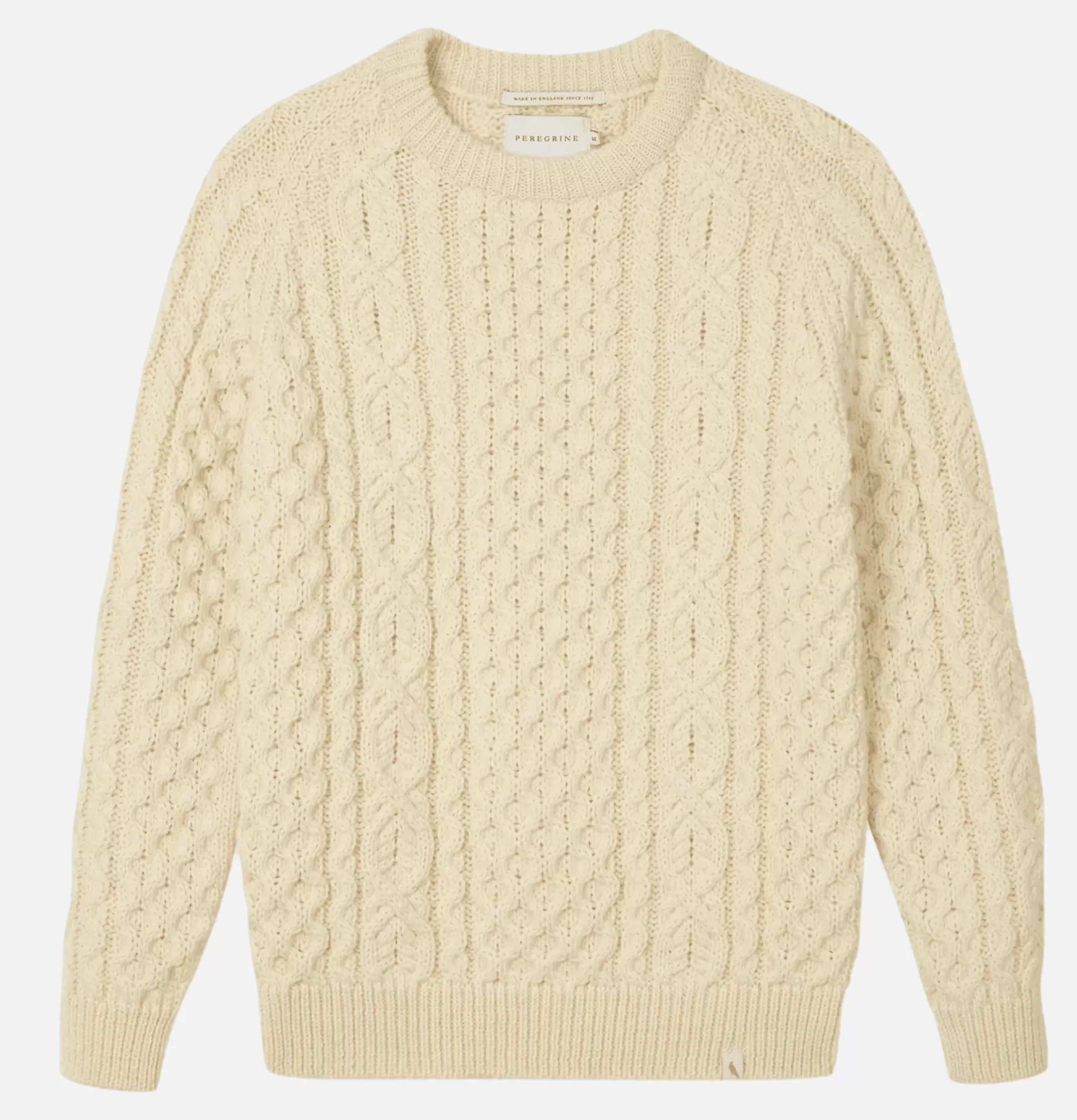 PEREGRINE Sweatshirts & Fleeces<Hudson Aran Sweater Ecru