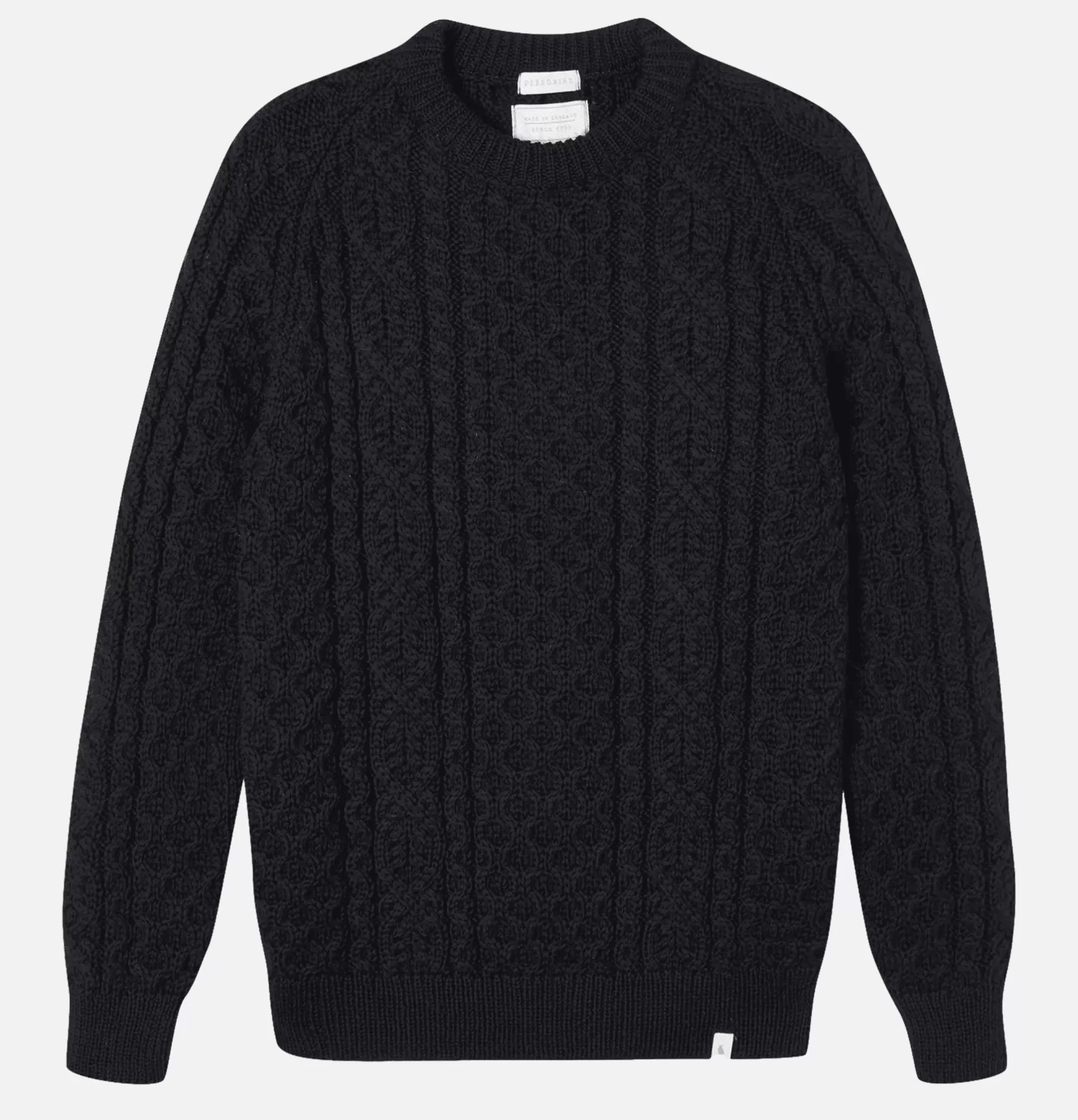 PEREGRINE Knitwear<Hudson Knit Aran Navy