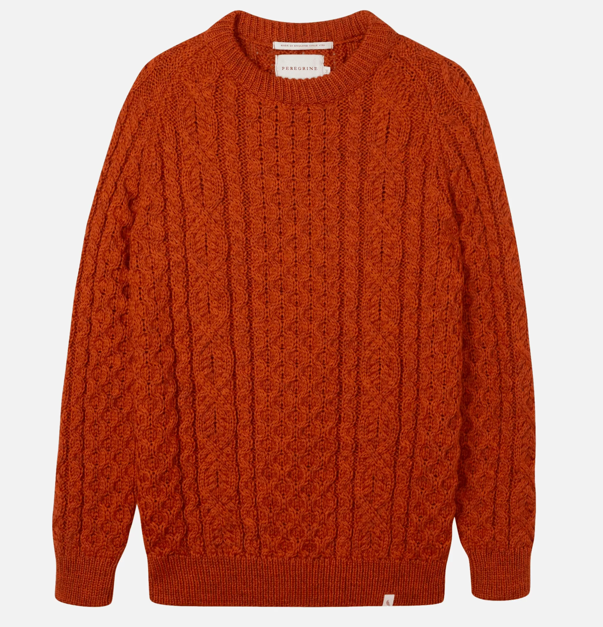 PEREGRINE Knitwear<Husdon Aran Knit Orange