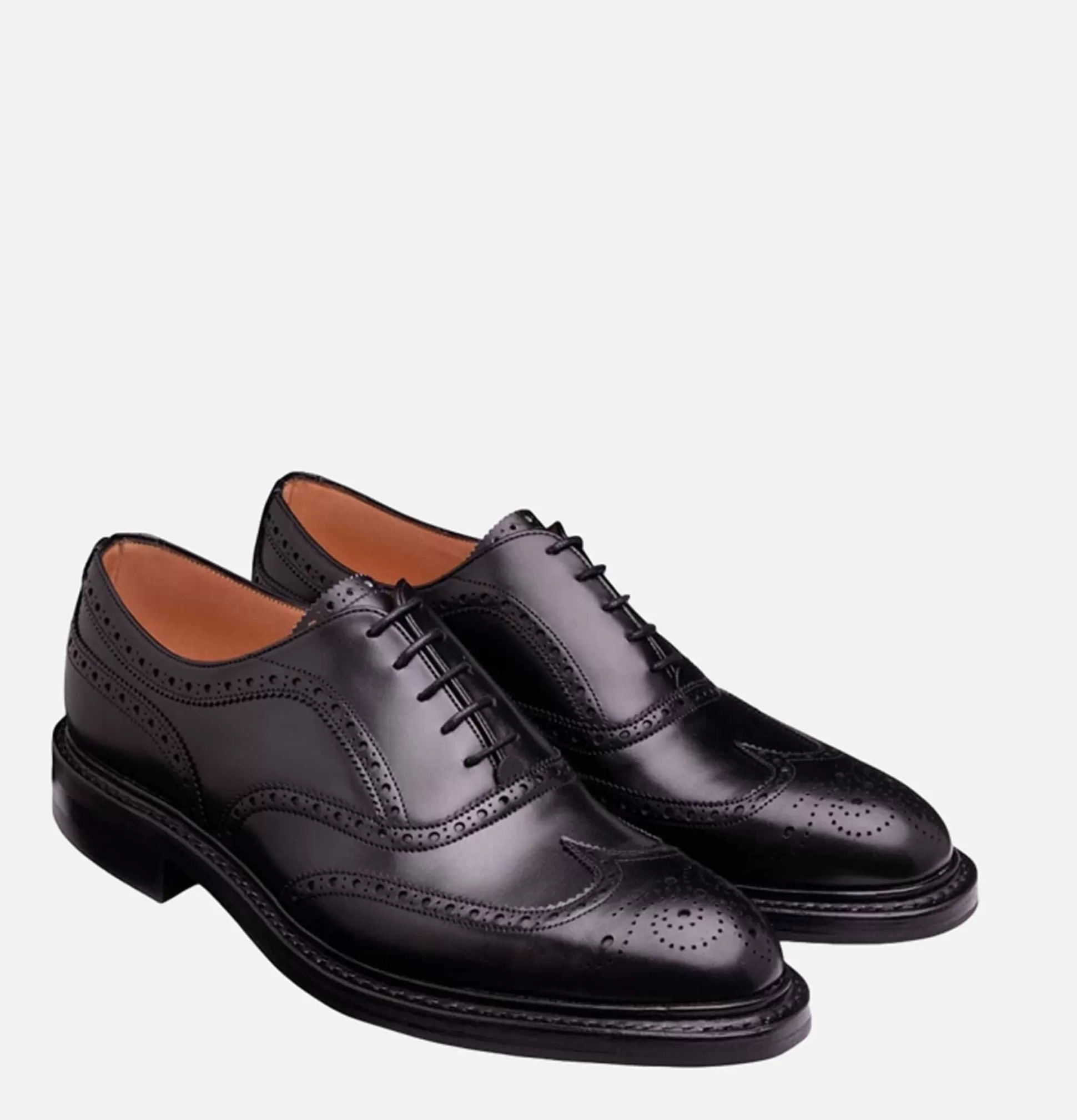 JOSEPH CHEANEY Shoes<Hythe Ii Wingcap Oxford Brogue Black